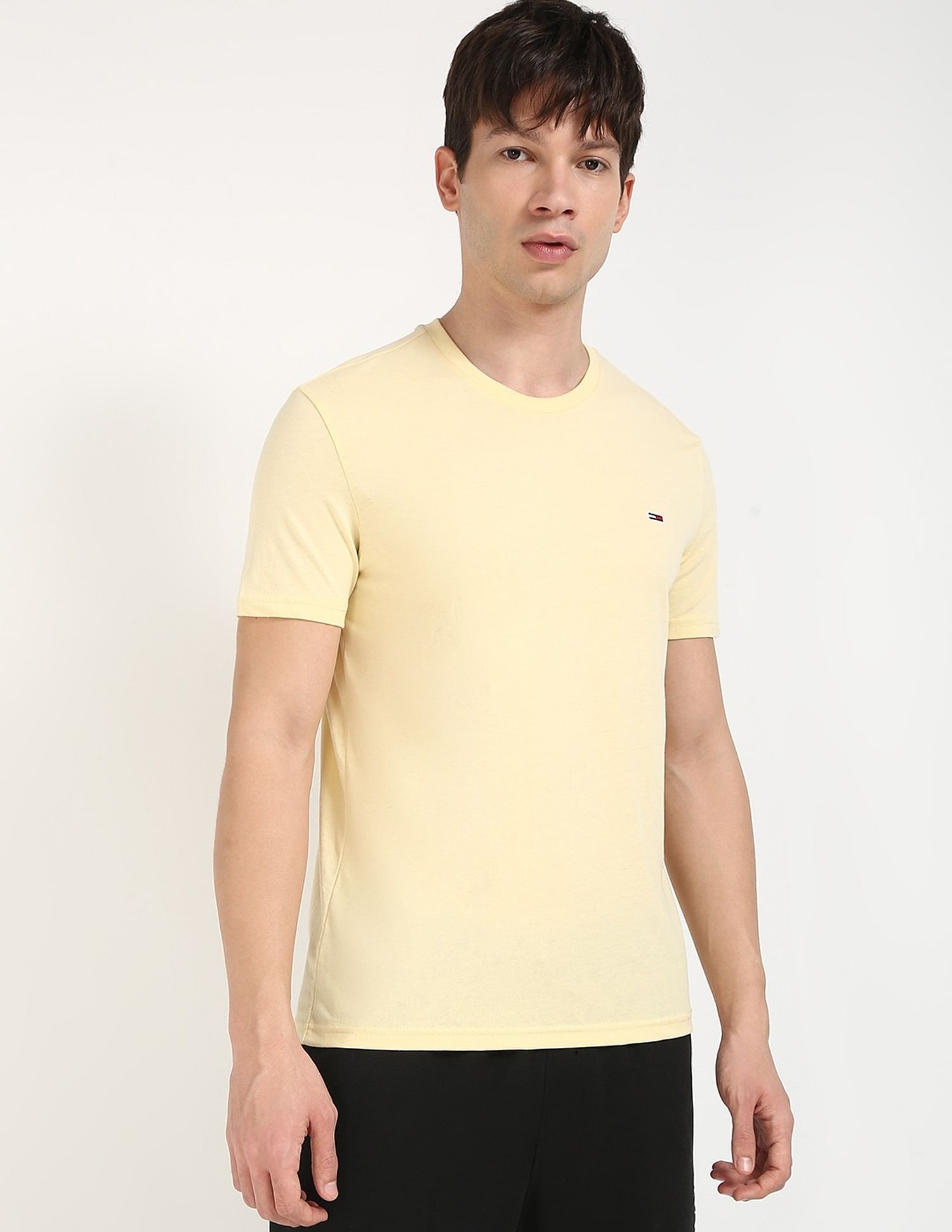 Tommy Hilfiger Solid Slim-Fit Cotton T-Shirt
