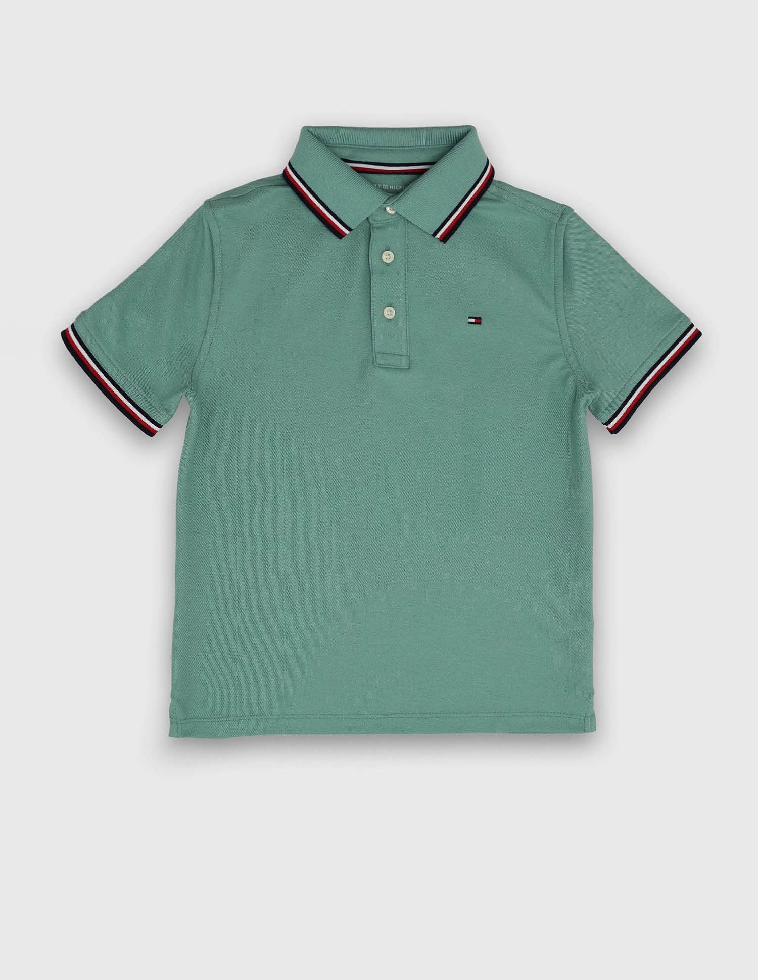 Tommy Hilfiger Kids Boys Solid Regular-Fit Cotton Polo Shirt