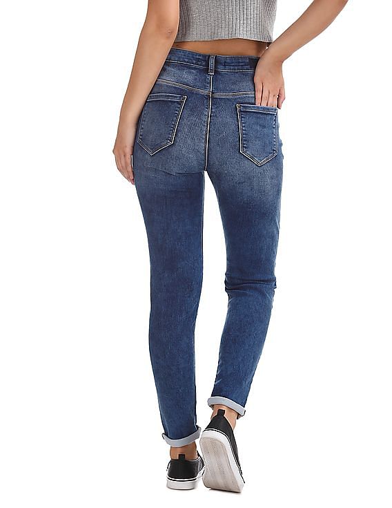 Flying Machine Women Veronica Skinny Fit Stone Wash Jeans