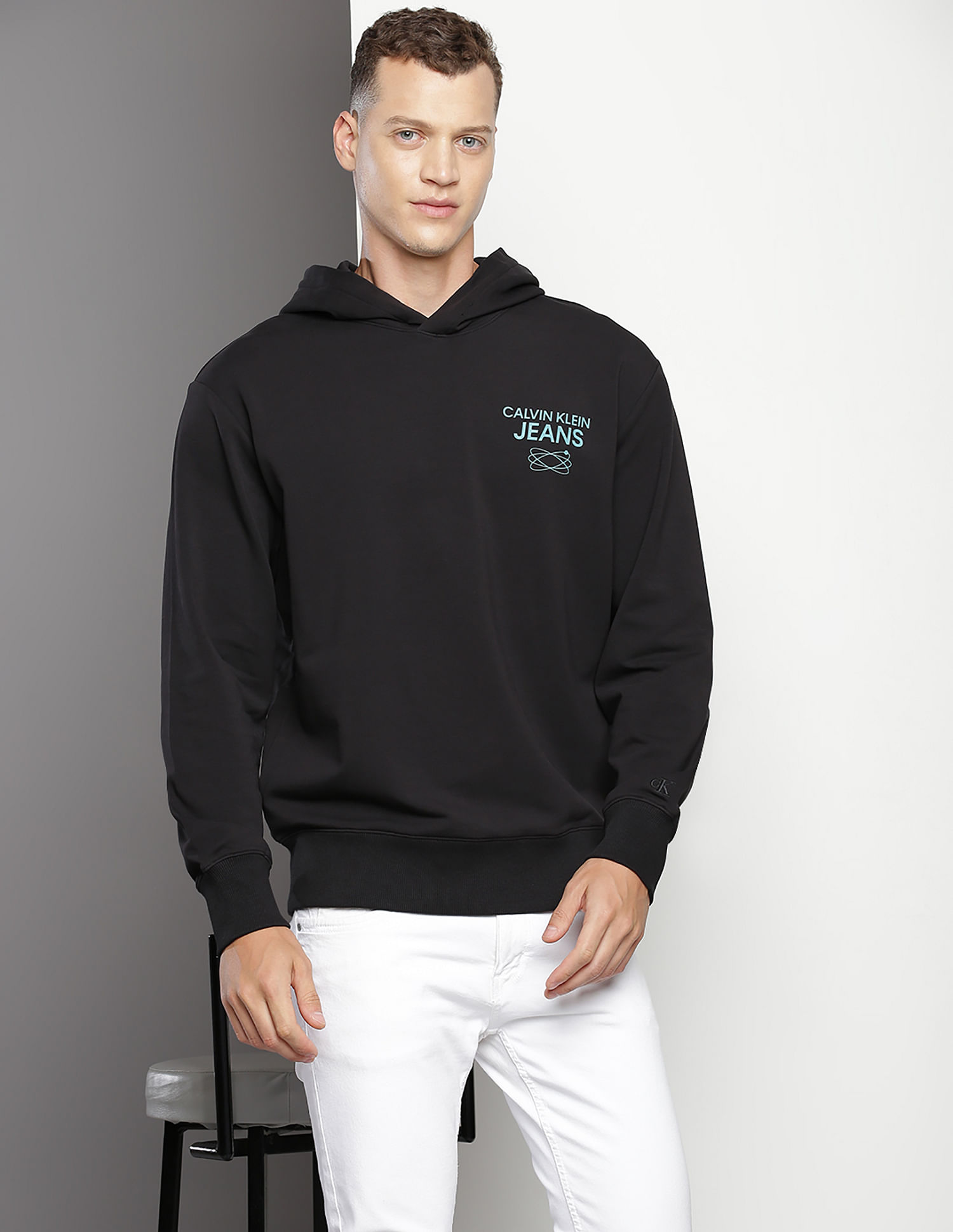 Calvin Klein Future Galaxy Logo Hooded Sweatshirt