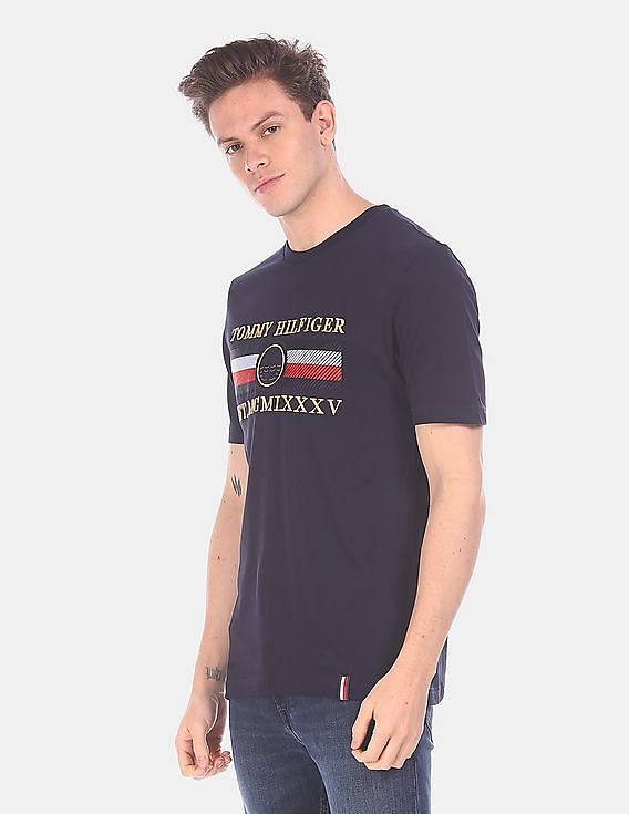 Tシャツ・カットソー RONRON HENRYNECK HALF TSHIRT NAVY RR23BST1311NV ☆RONRON☆HENRYNECK HALF T-SHIRT☆送料・関税込☆ (RONRON/T
