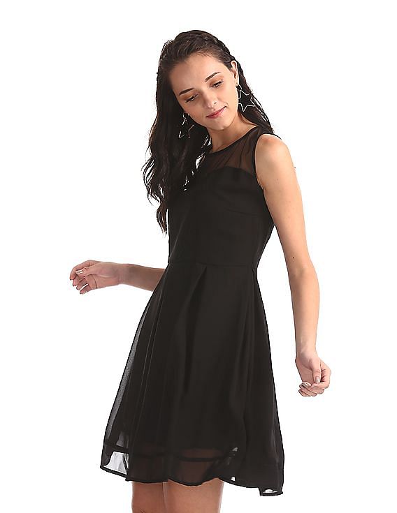 U.S. Polo Assn. Women Cowl Neck Sheath Dress