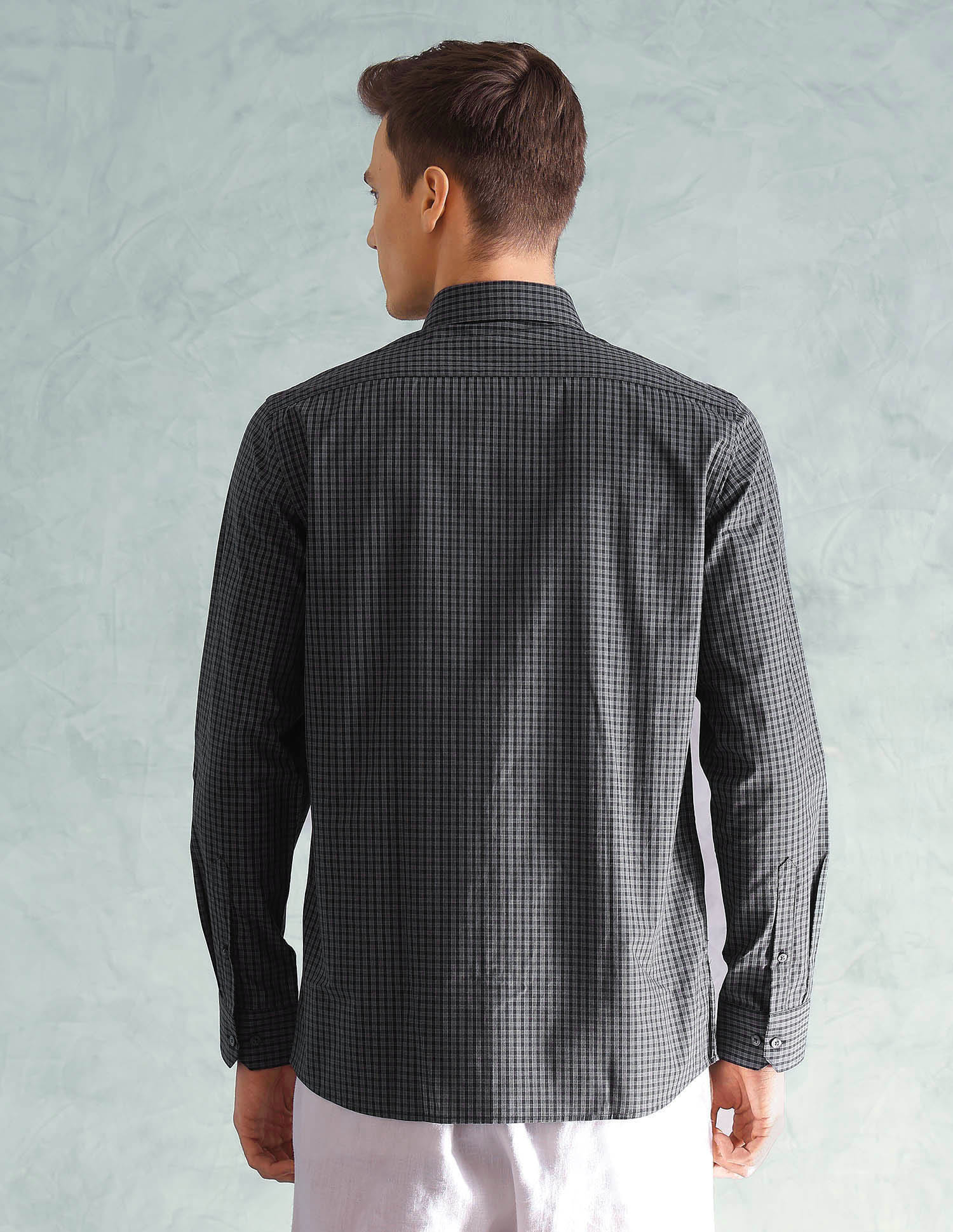 Buy Arrow Micro Check Dobby Shirt - NNNOW.com