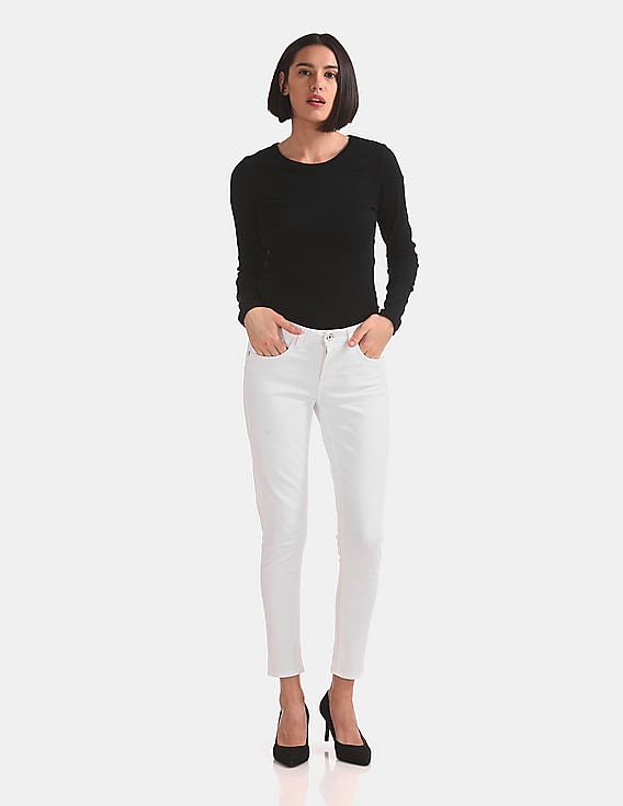 U.S. Polo Assn. Women Super Skinny Fit Mid Rise Jeans