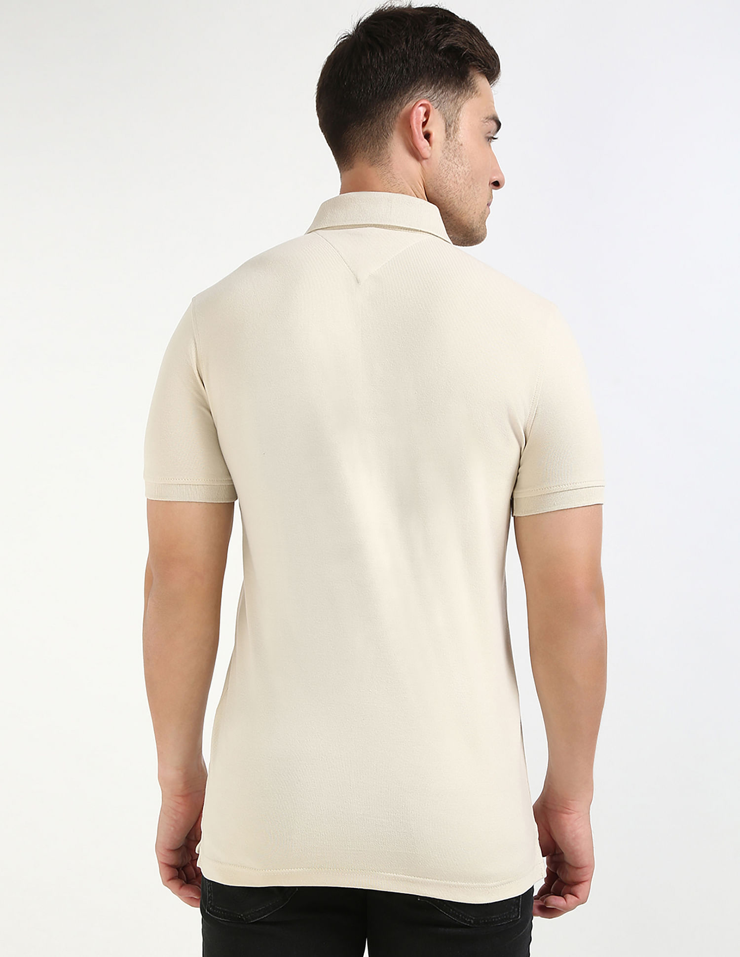 Tommy Hilfiger Solid Slim-Fit Cotton Polo Shirt