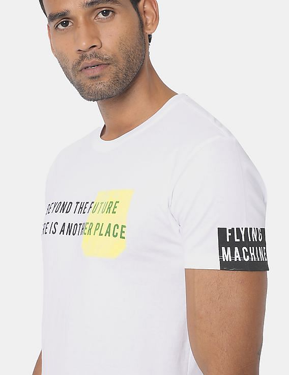 flying machine round neck t shirt
