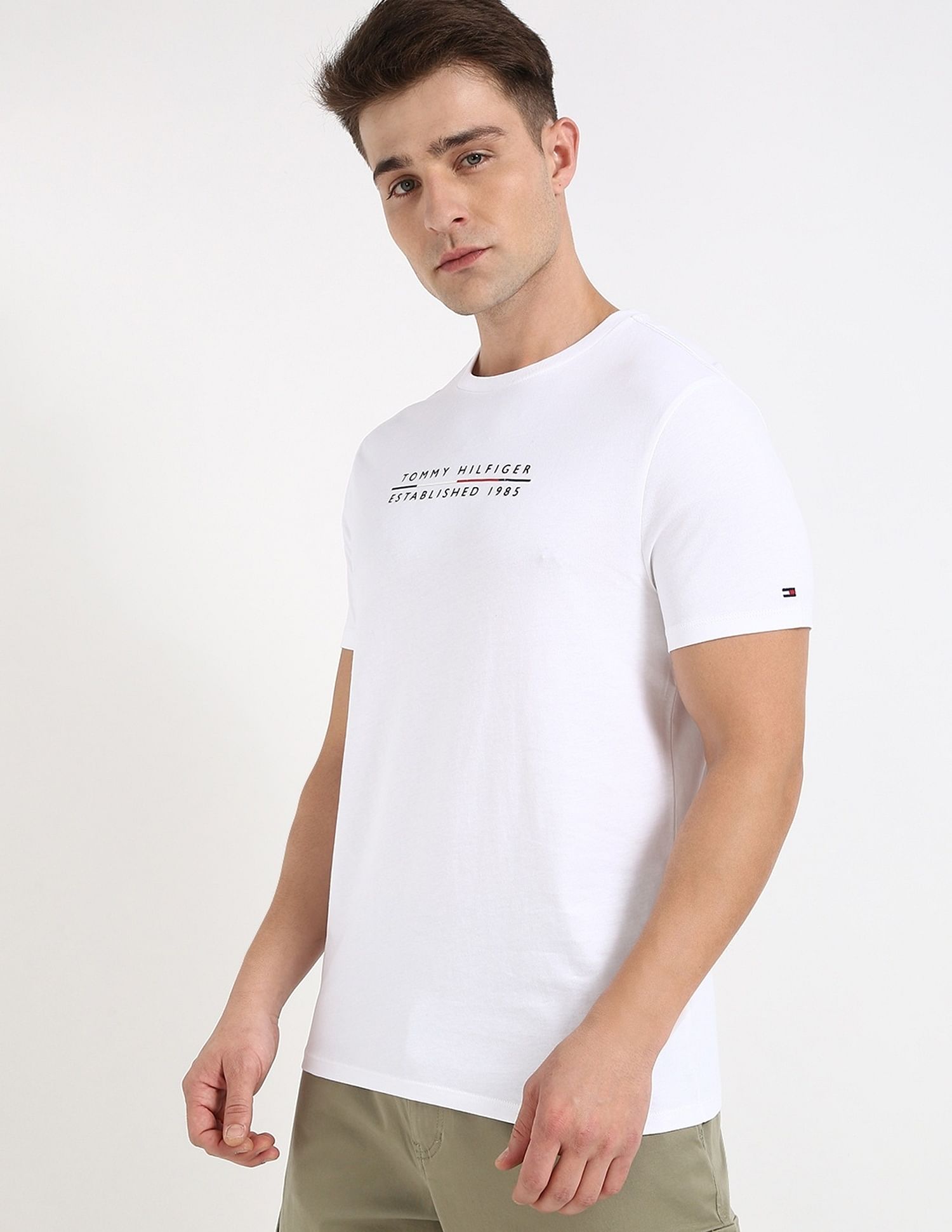 Tommy Hilfiger Logo Regular-Fit Cotton T-Shirt