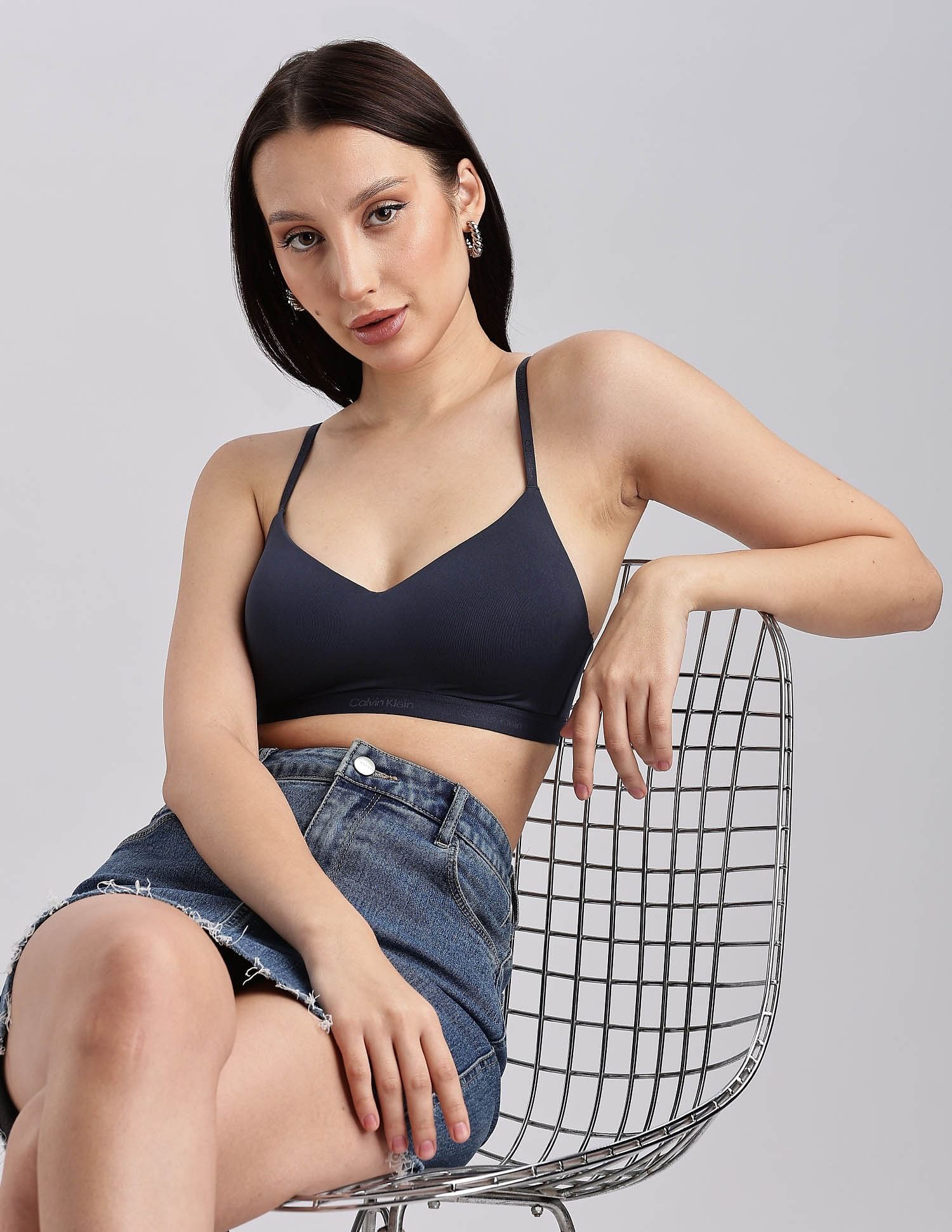Calvin Klein Underwear Womens Blue T-shirt Bra