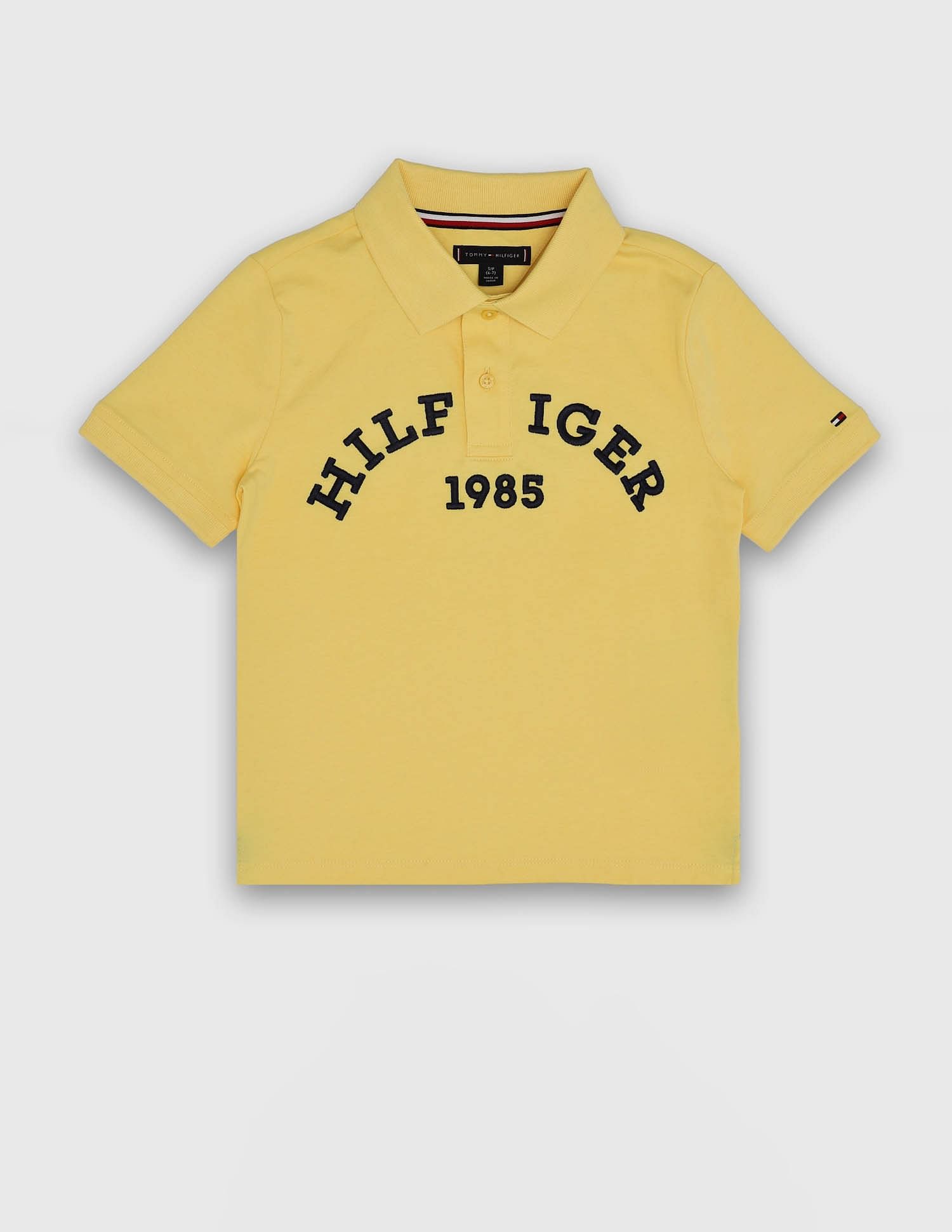 Tommy Hilfiger Kids Boys Printed Regular-Fit Cotton Polo Shirt