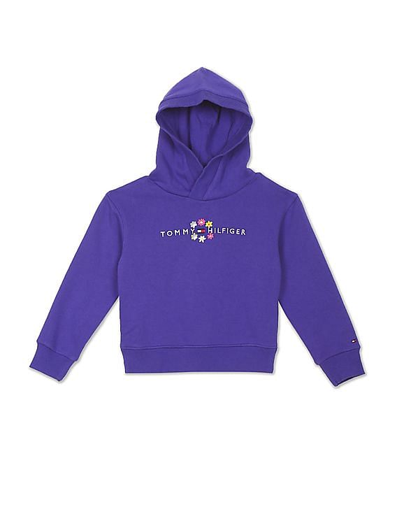 Purple tommy 2025 hilfiger hoodie