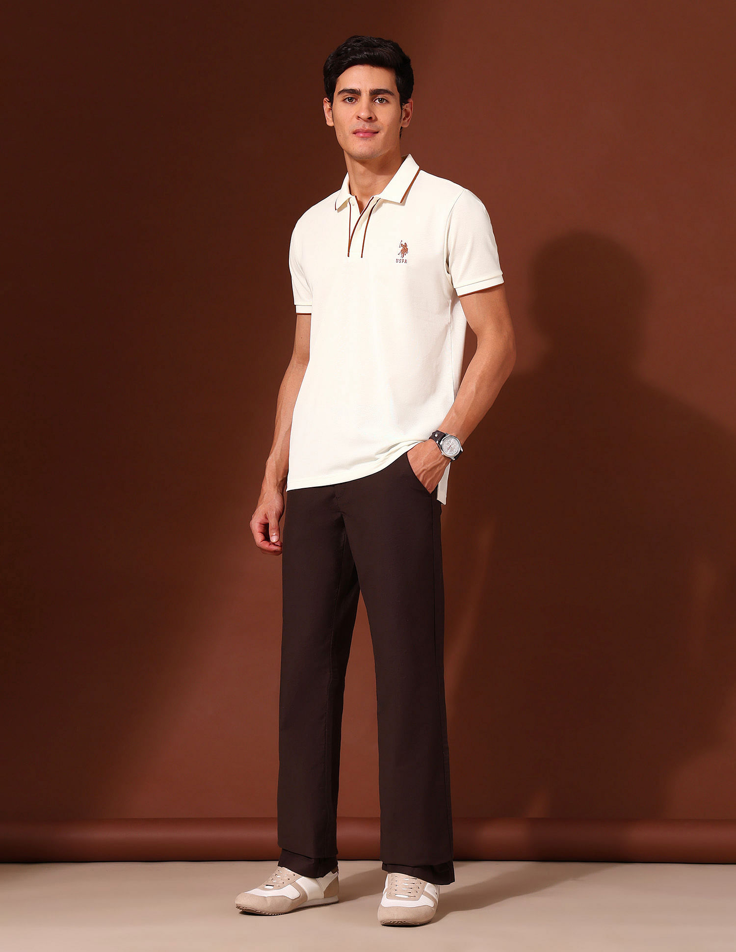 U.S. Polo Assn. Slim Fit Working Holiday Polo Shirt