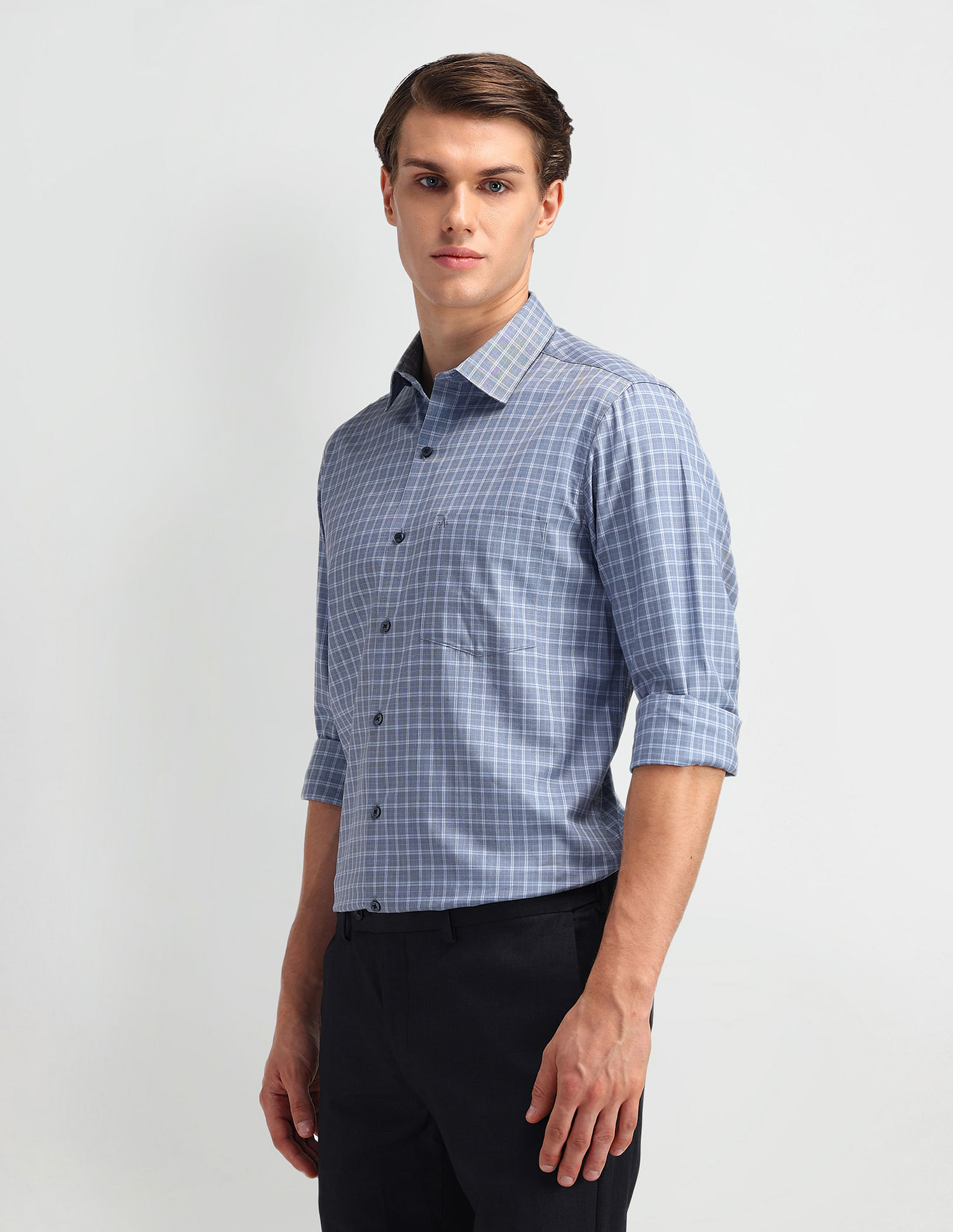 Arrow Liberty Classic Fit Plaid Checked Shirt