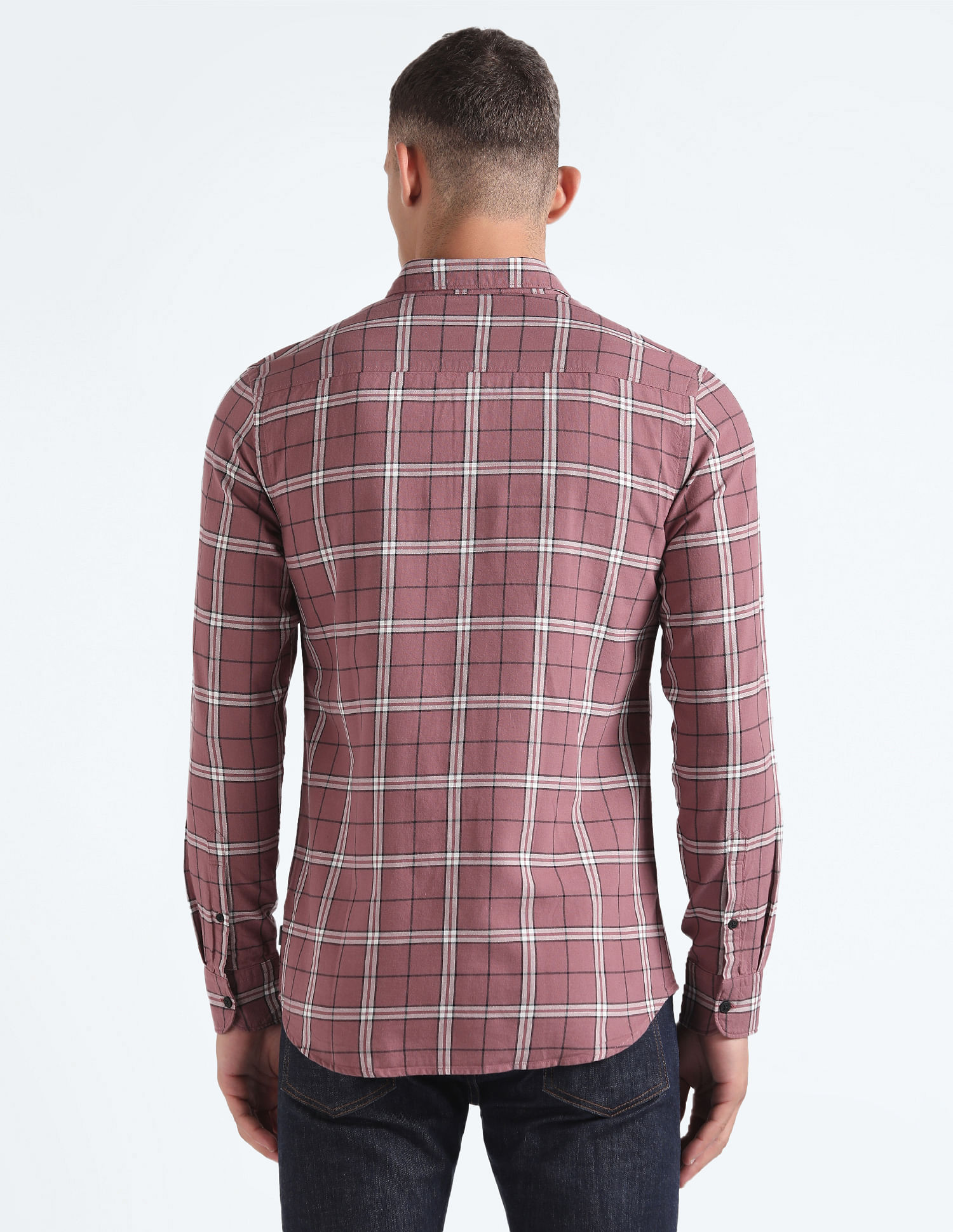 Flying Machine Tartan Check Dobby Shirt