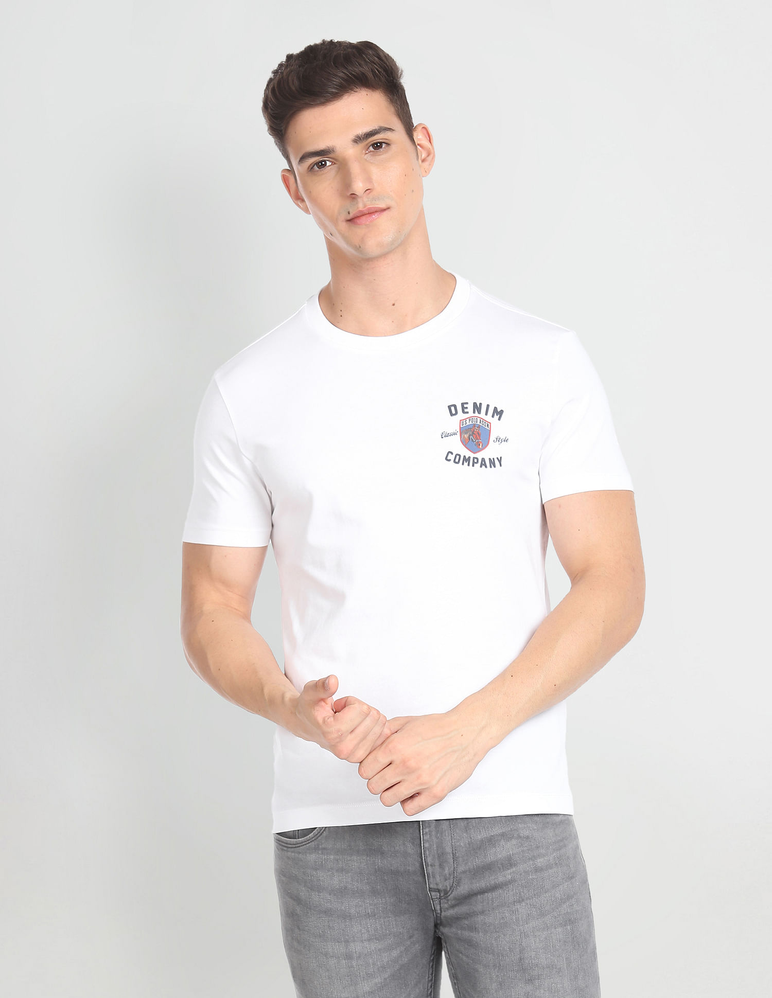 U.S. Polo Assn. Denim Co. Solid Slim Fit T-Shirt
