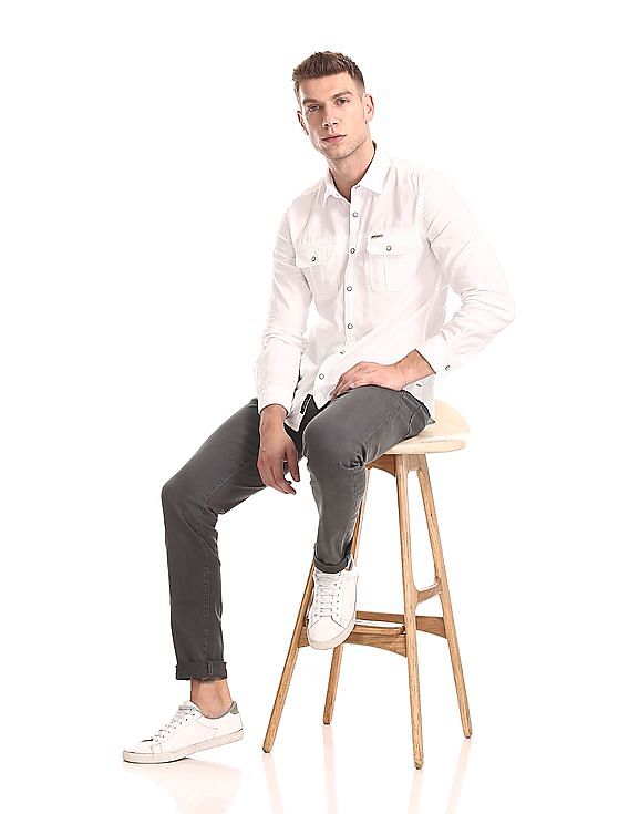 U.S. Polo Assn. Denim Co. Brandon Slim Tapered Fit Grey Jeans
