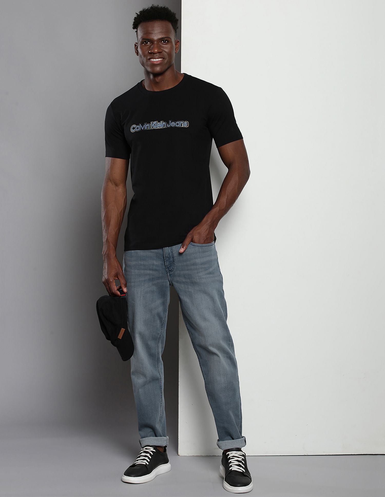 Calvin Klein Stone Wash Body Tapered Jeans