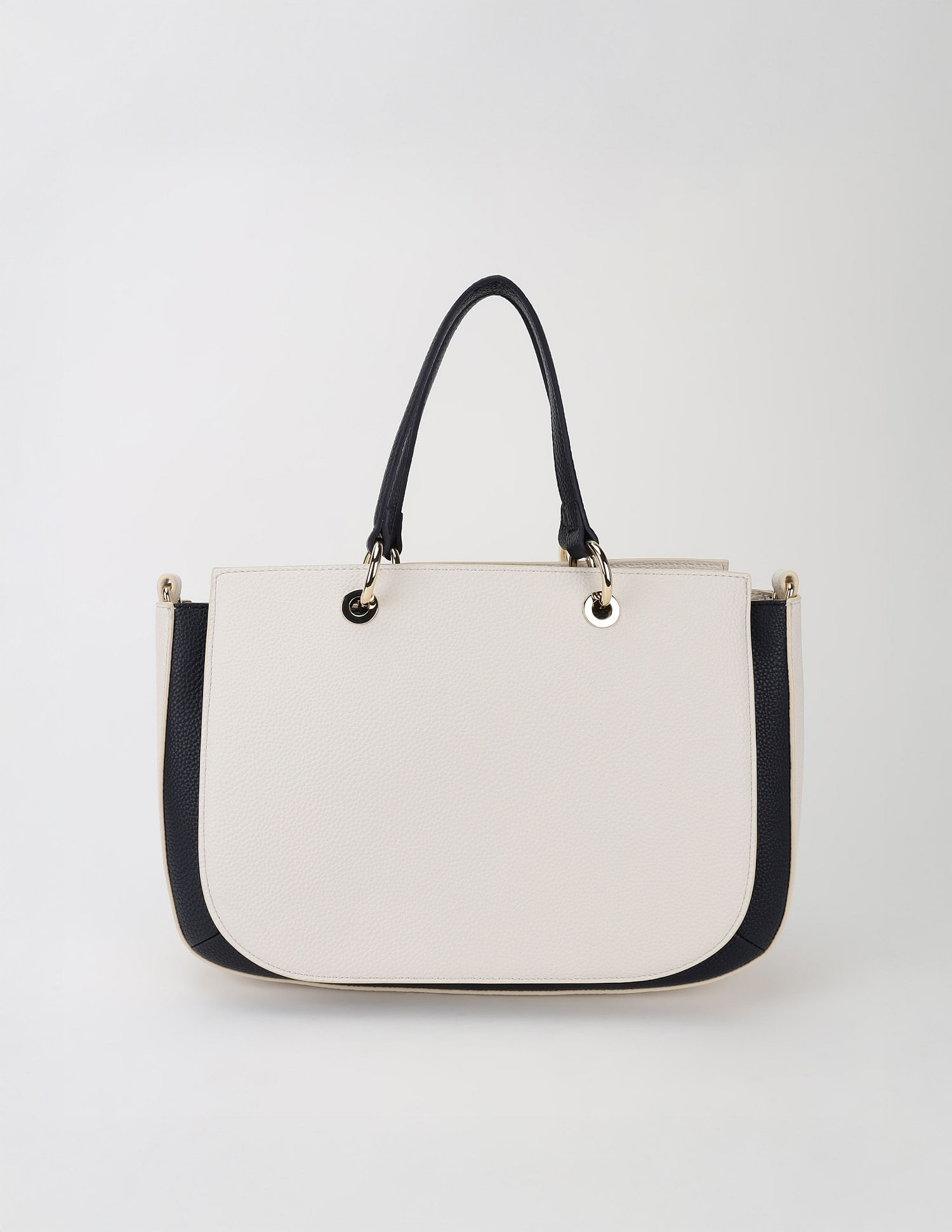 Tommy Hilfiger Solid White Pu Handbag