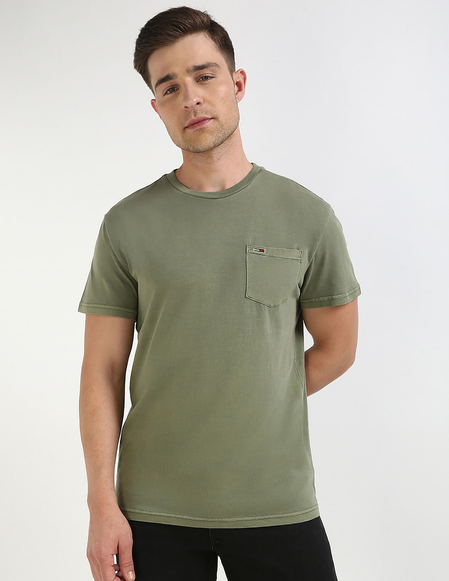 Tommy Hilfiger Solid Slim-Fit Cotton T-Shirt