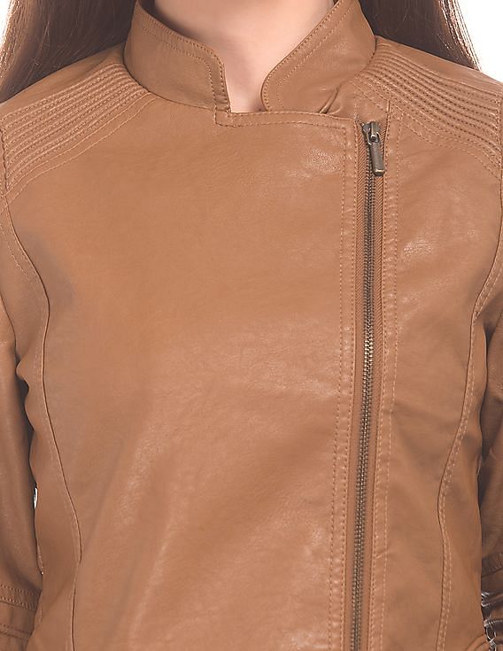 U.S. Polo Assn. Women Asymmetric Zipper Panelled Jacket
