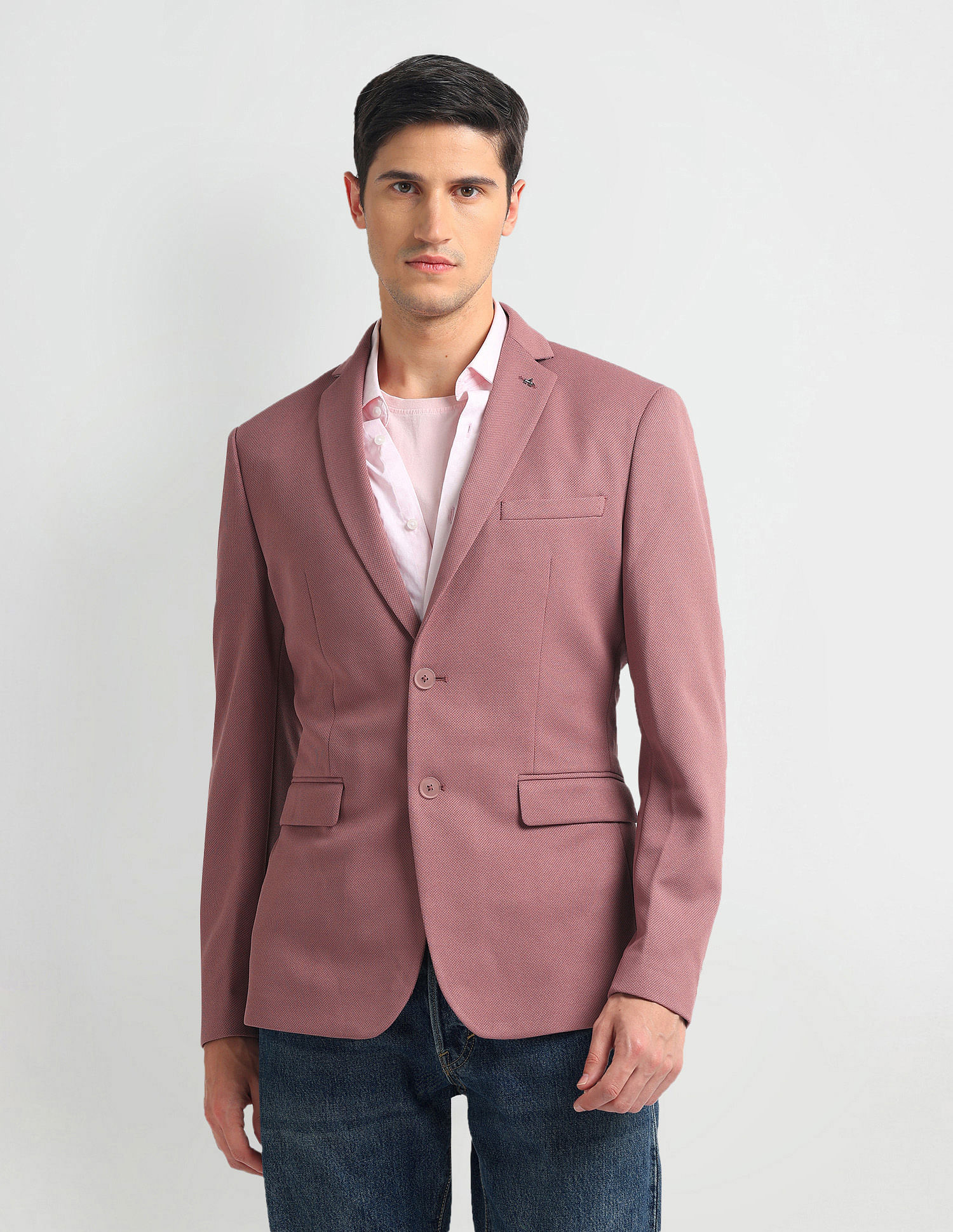 Arrow Zero Calorie Slim Fit Knit Blazer