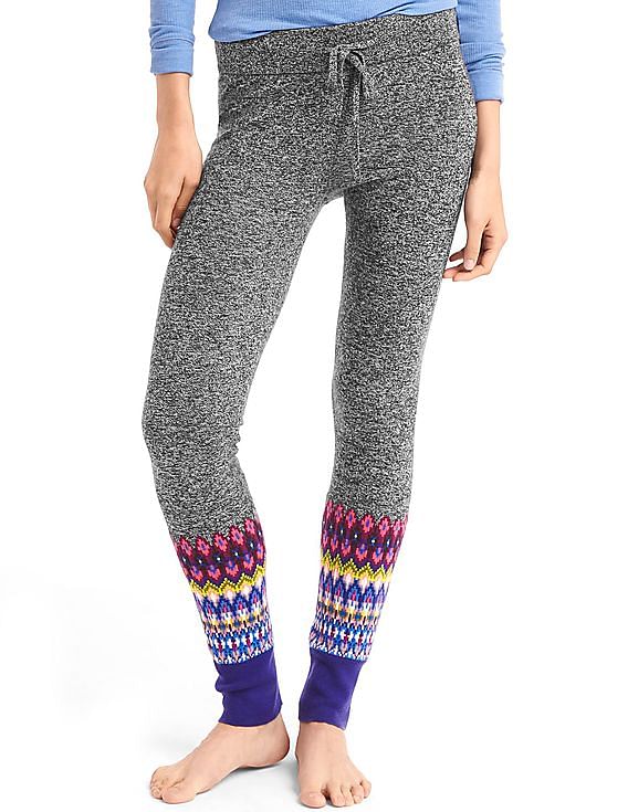 Buy GAP Women Women Grey Fair Isle Sweater Leggings 