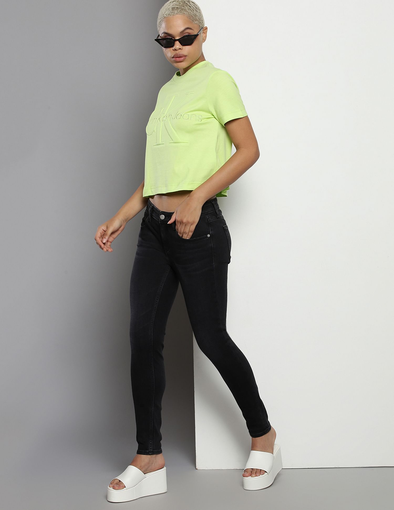 Calvin Klein Body Fit Whiskered Jeans
