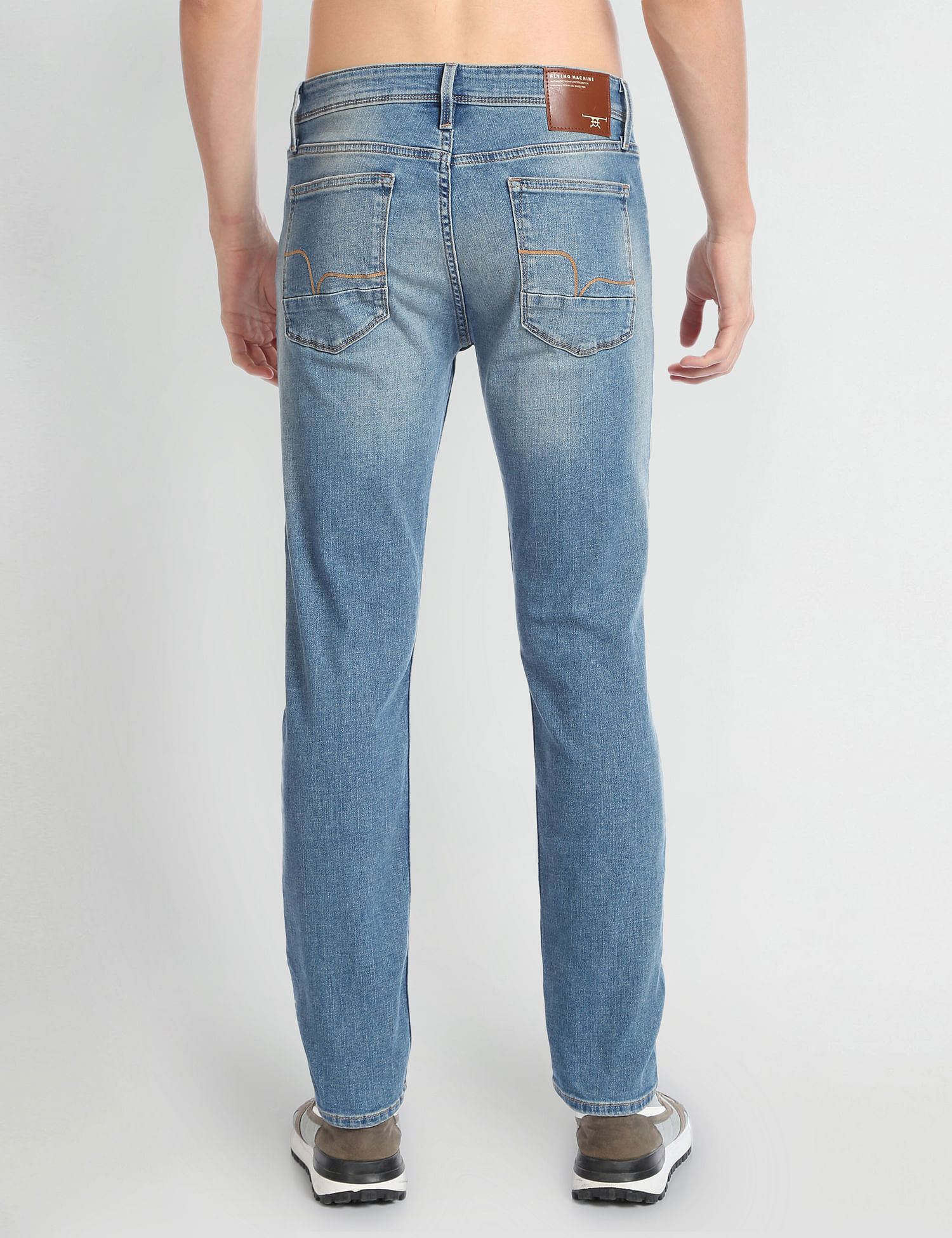 Buy Flying Machine Stone Wash Michael Slim Tapered Fit Jeans