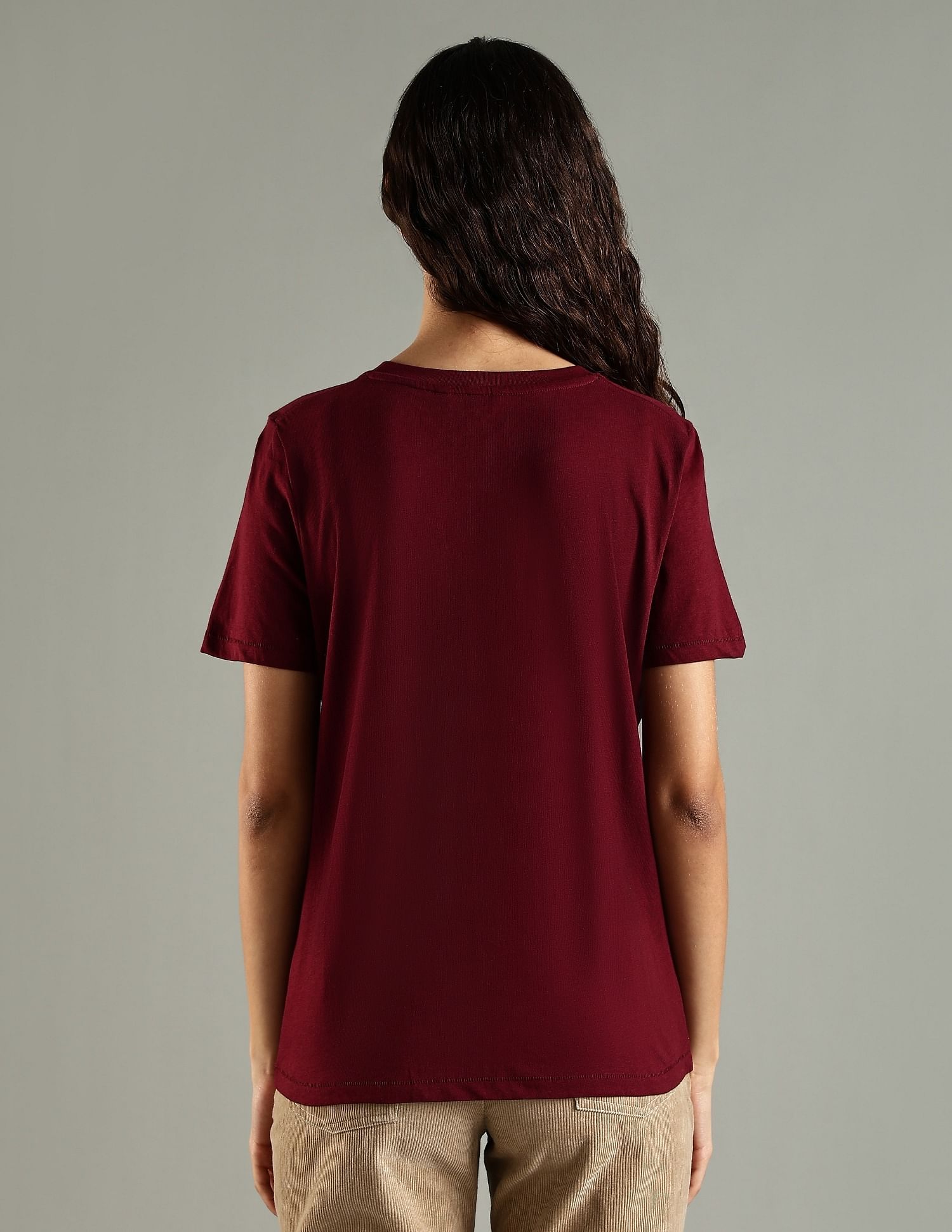 Tommy Hilfiger F25HWKT256 RED Womens T-Shirt