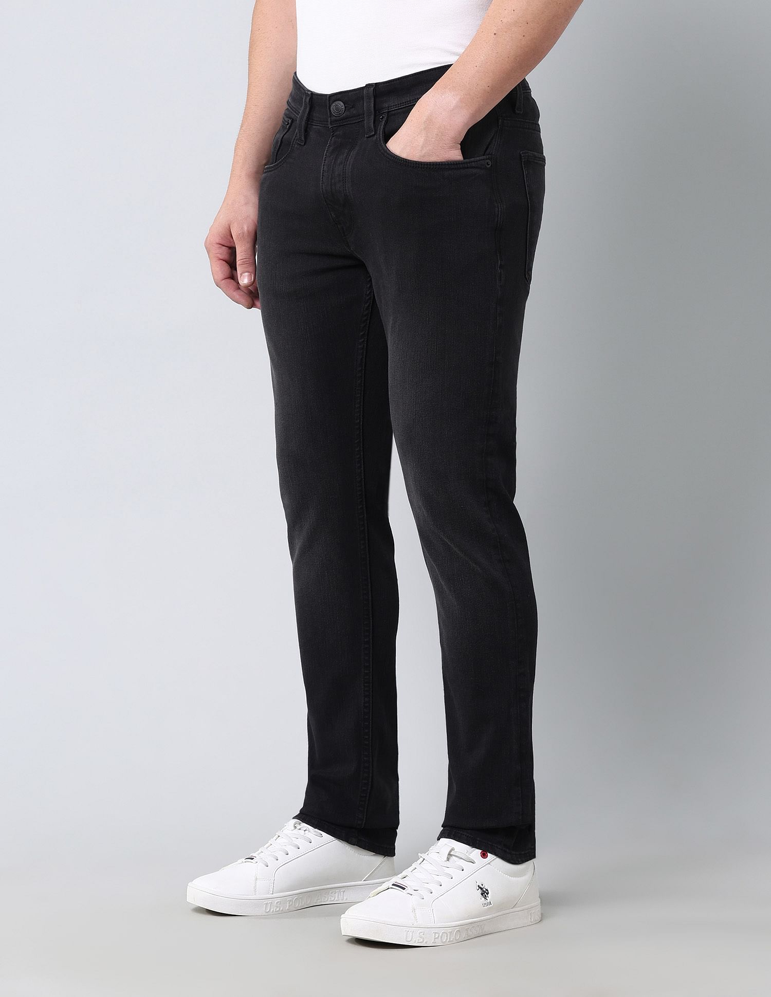 U.S. Polo Assn. Denim Co. Brandon Slim Tapered Fit Bi Stretch Authentic Jeans