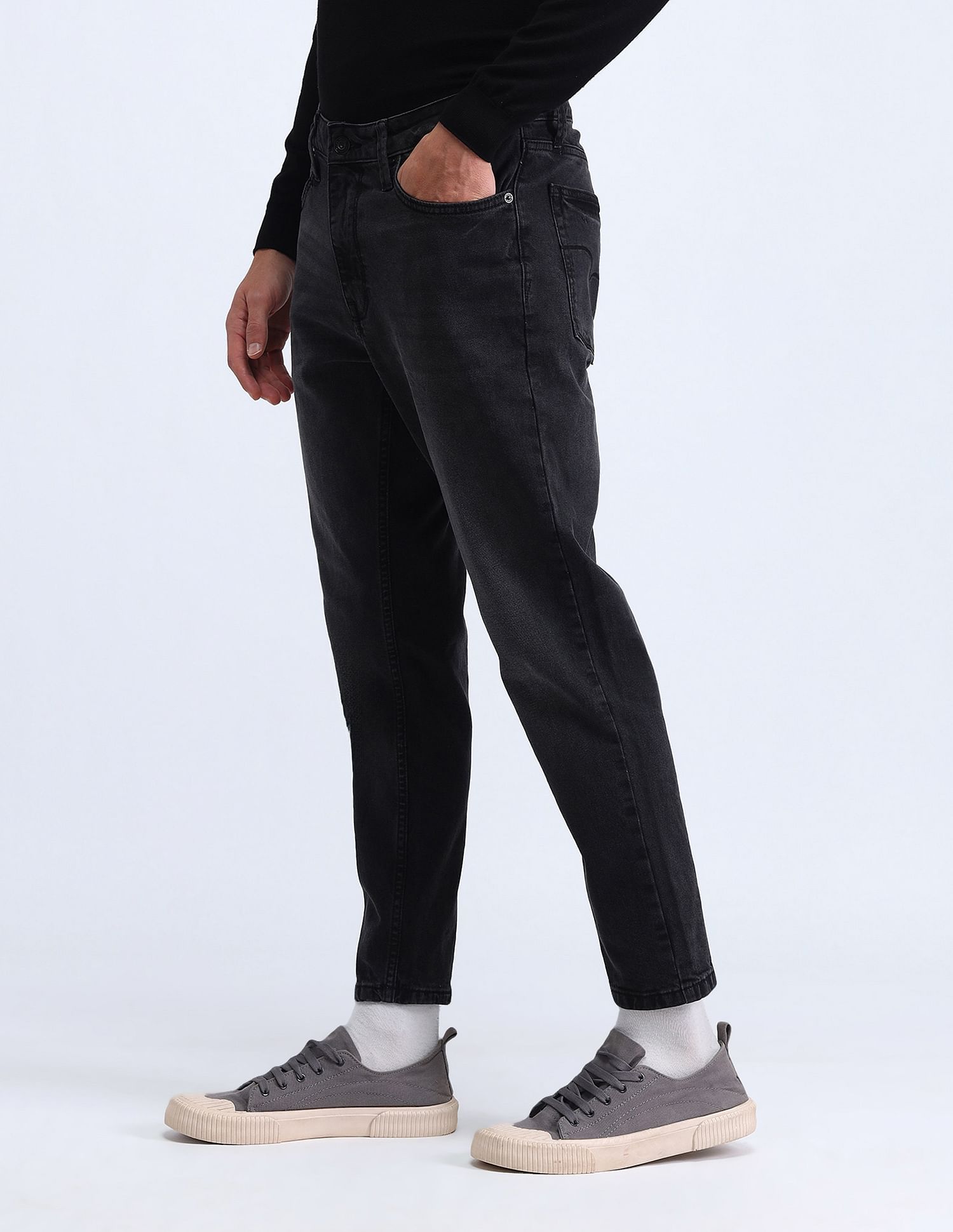 Flying Machine Mankle Slim Fit Whiskered Jeans
