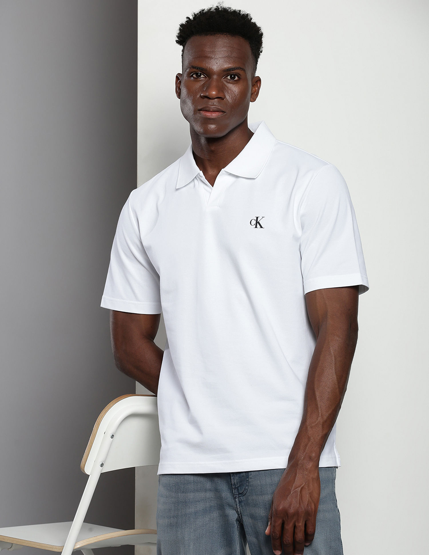 Calvin Klein Organic Cotton Relaxed Polo Shirt