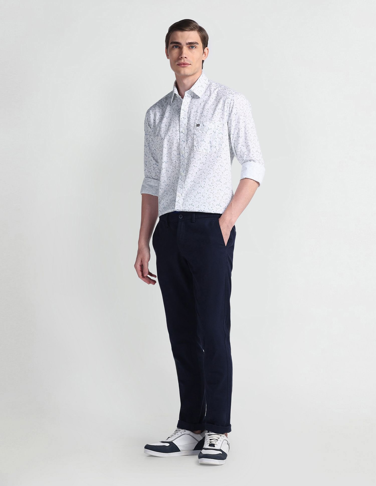 Arrow Sport All Over Print Manhattan Slim Fit Shirt