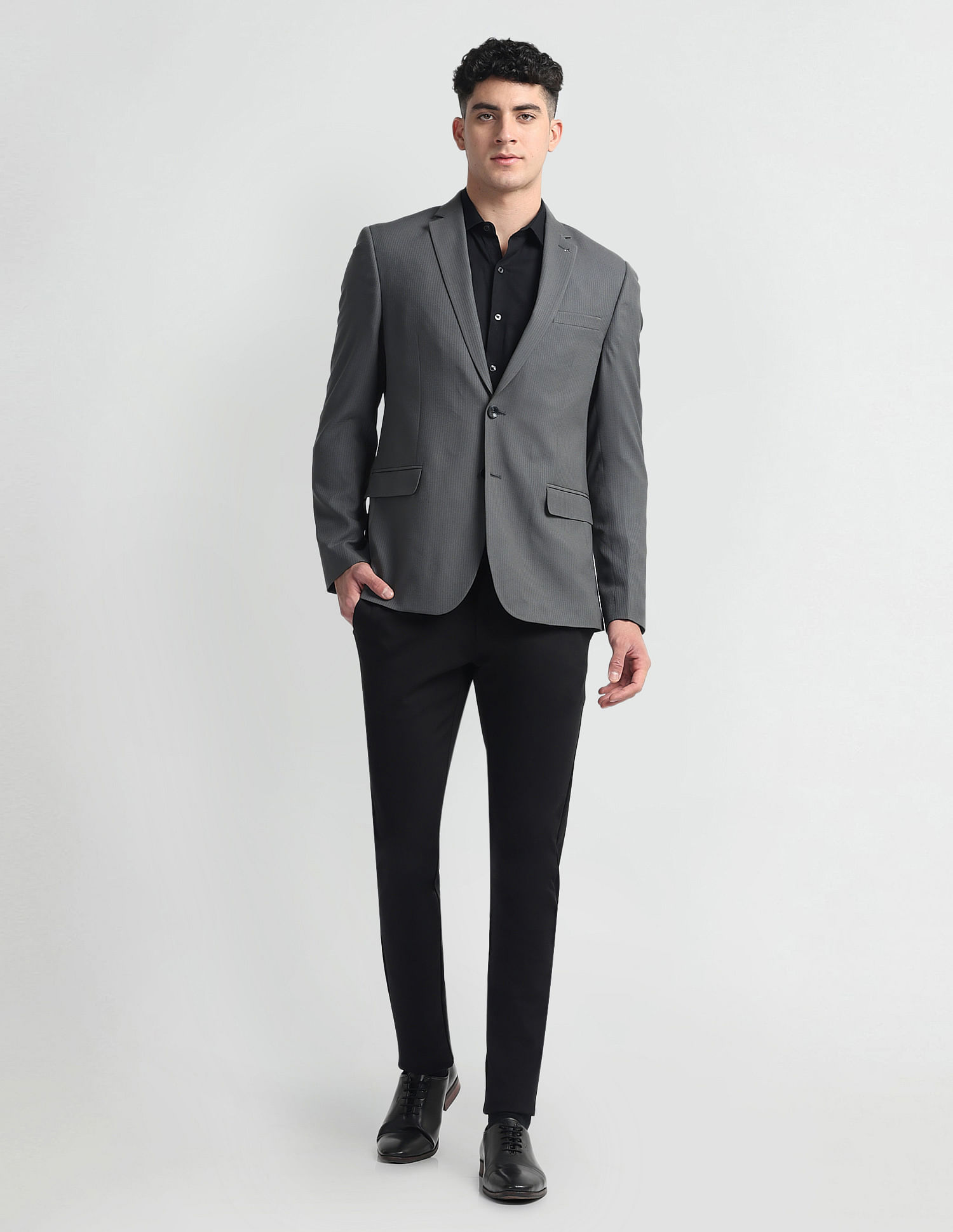 Buy Arrow Tailored Regular Fit Patterned Formal Blazer - NNNOW.com