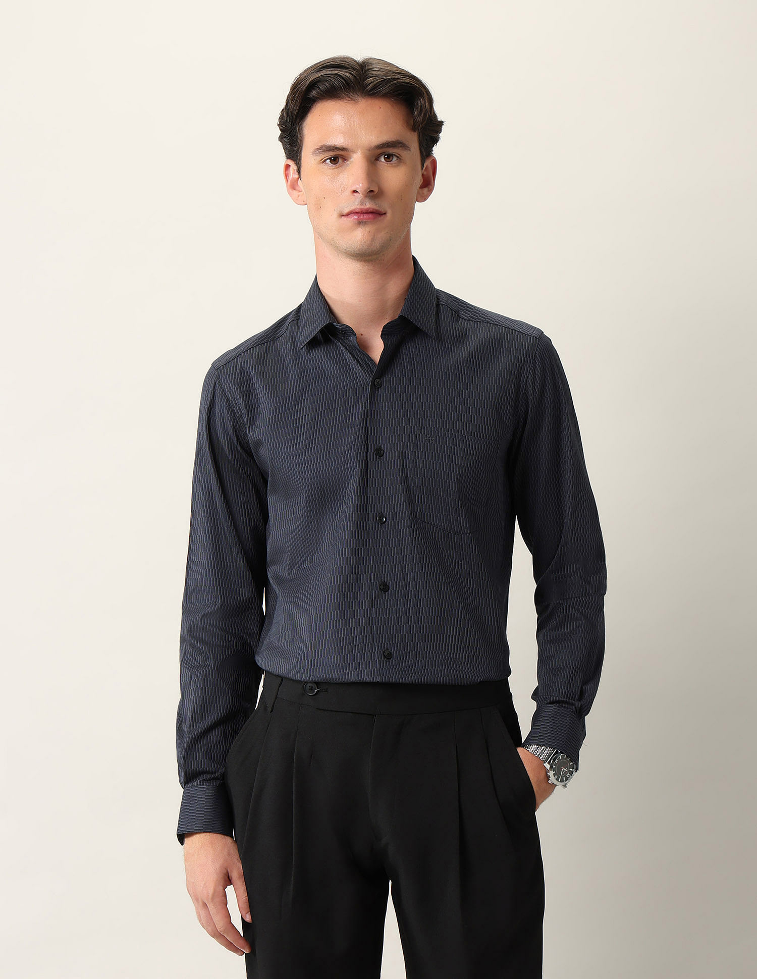 Arrow Manhattan Slim Fit Pure Cotton Ceremonial Shirt