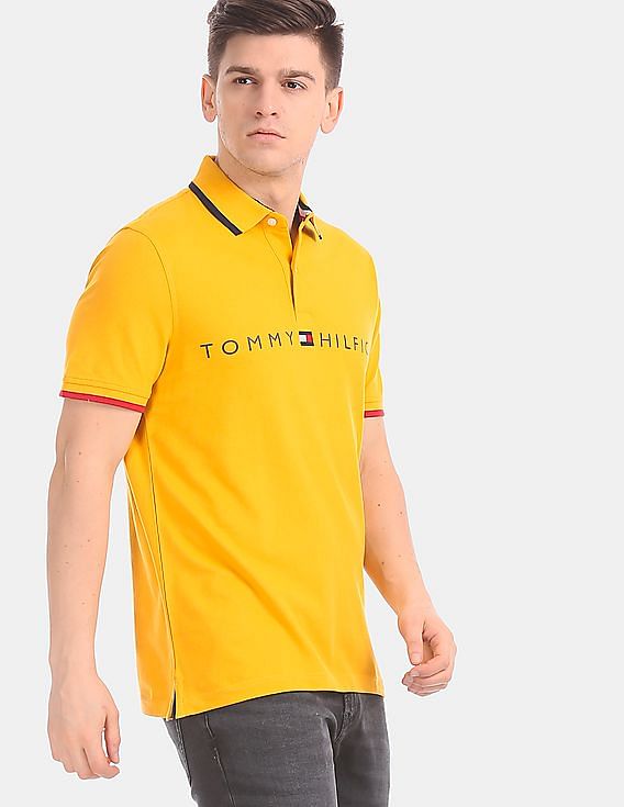 tommy jeans yellow shirt