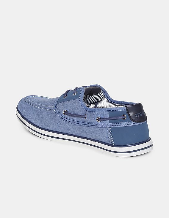 U.S. Polo Assn. Men Round Toe Canvas Rooster Boat Shoes