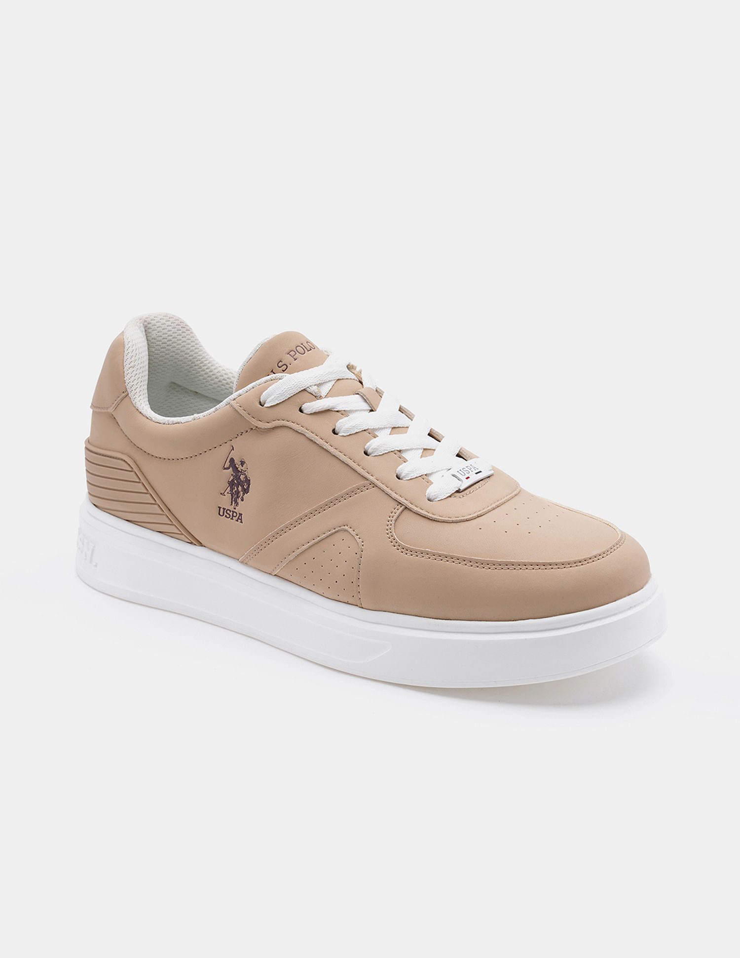 U.S. Polo Assn. Round Toe Solid Nebo Sneakers