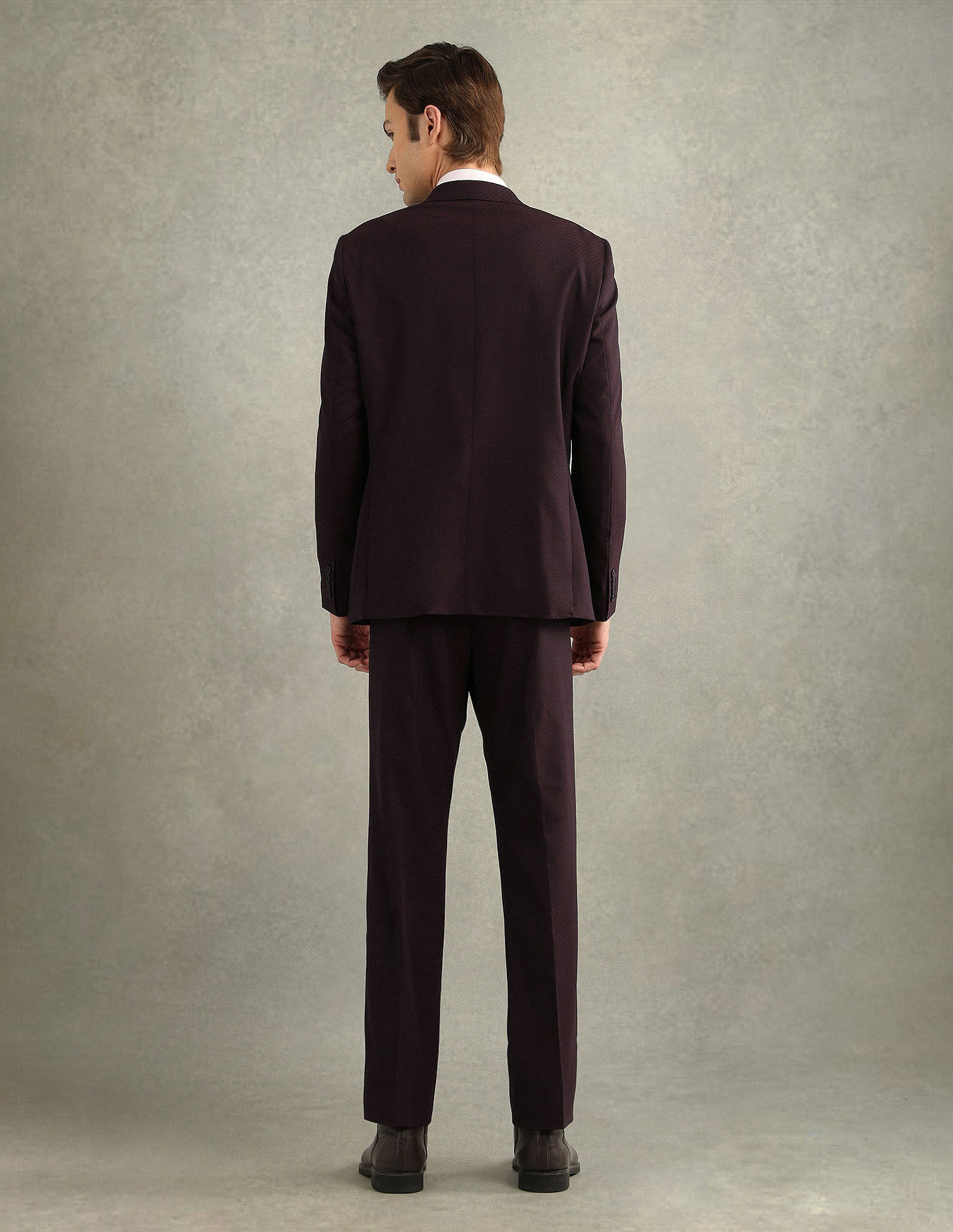 Arrow Self Design Dobby Two Piece Suit
