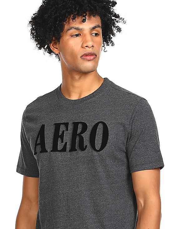 Aeropostale Men's Aero Original Brand V-Neck Graphic T Shirt L
