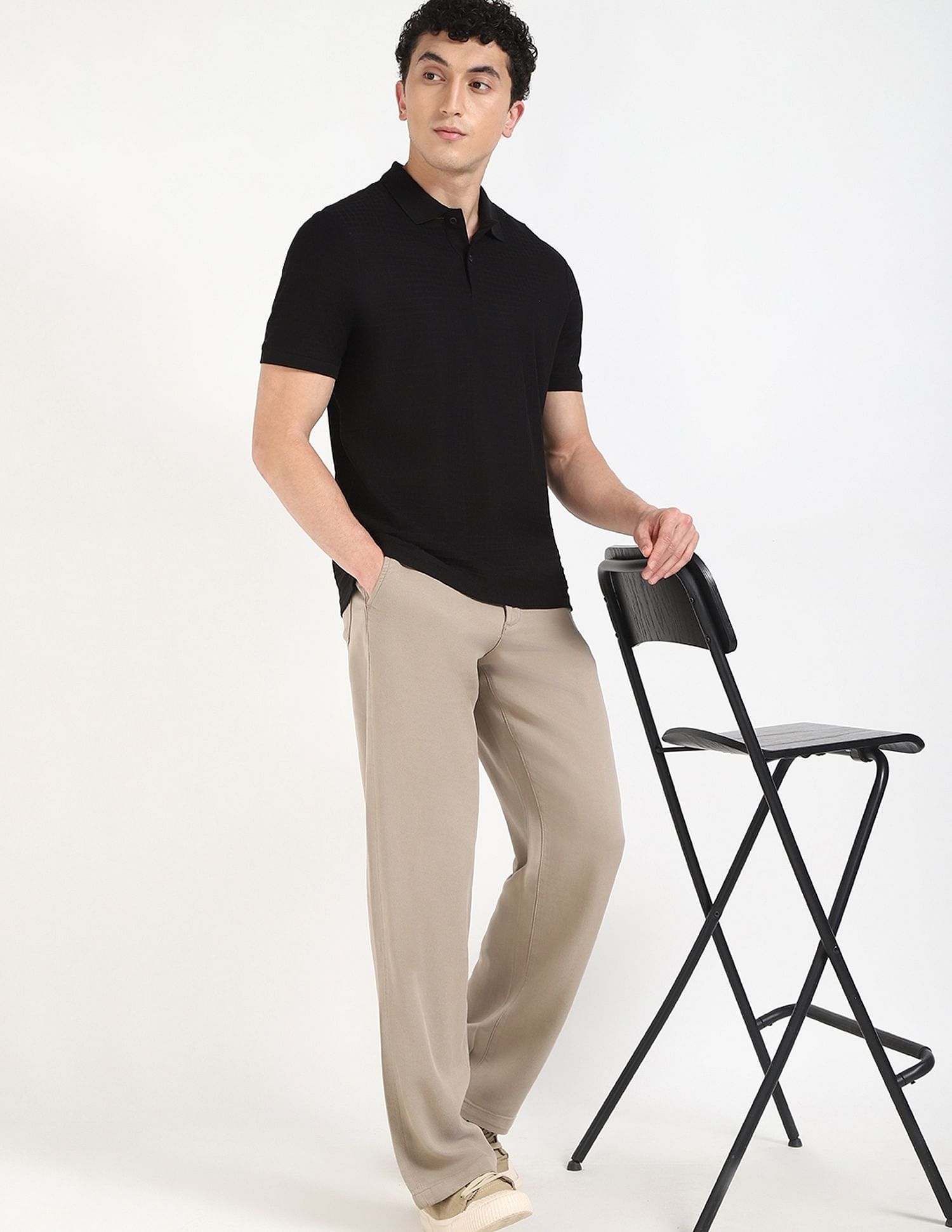 Calvin Klein Jeans Checks Regular-Fit Cotton Polo T-Shirt