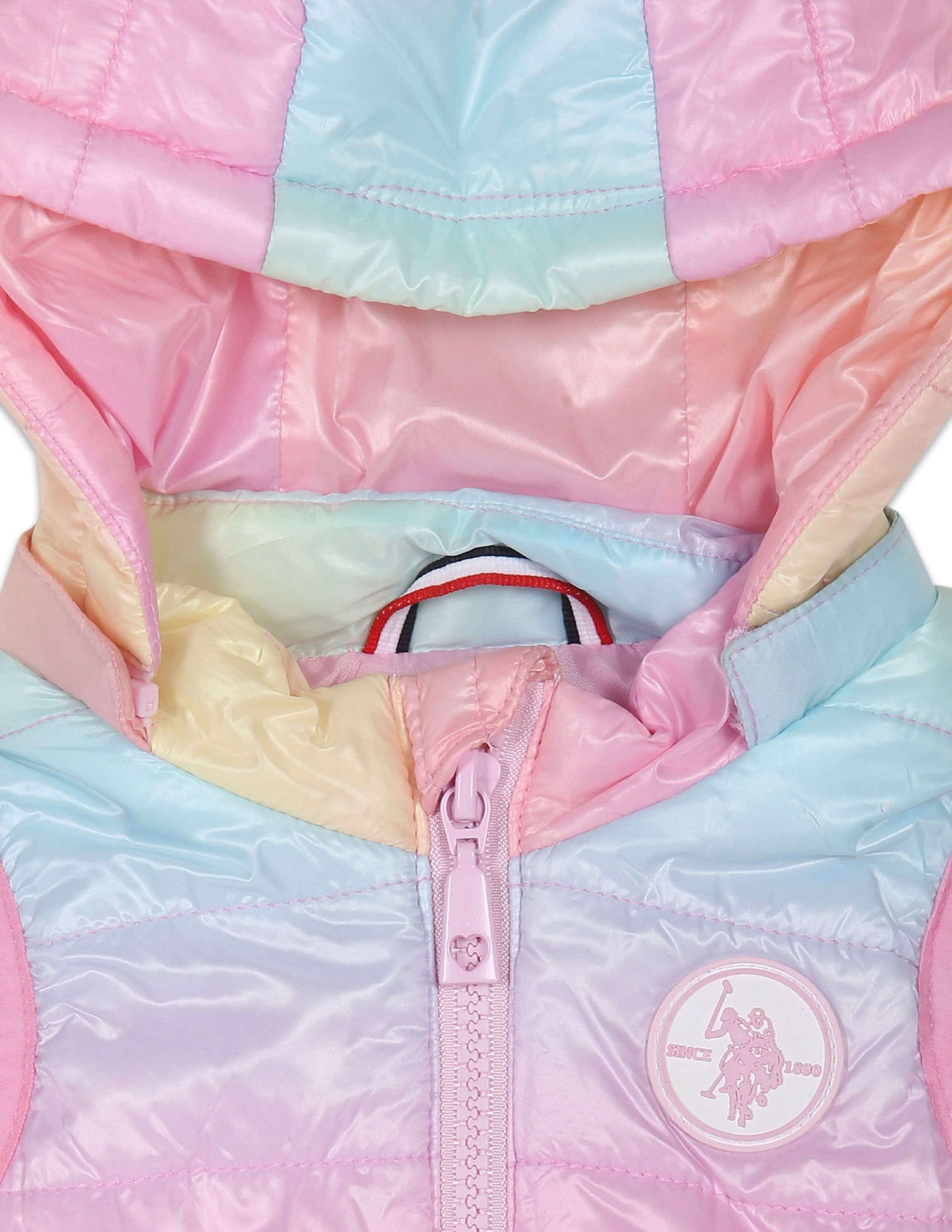 U.S. Polo Assn. Kids Ombre Detachable Hood Puffer Jacket