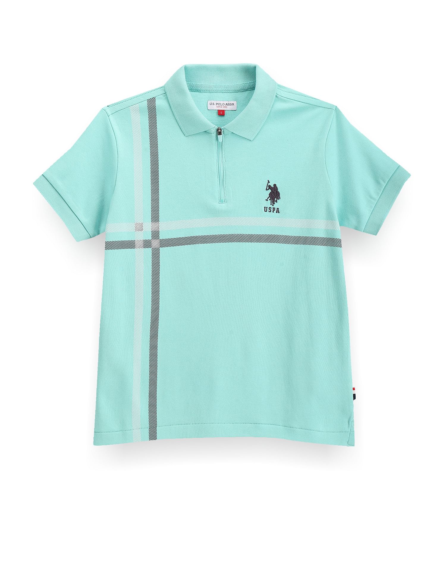 U.S. Polo Assn. Kids Boys Stripe Cotton Polo Shirt