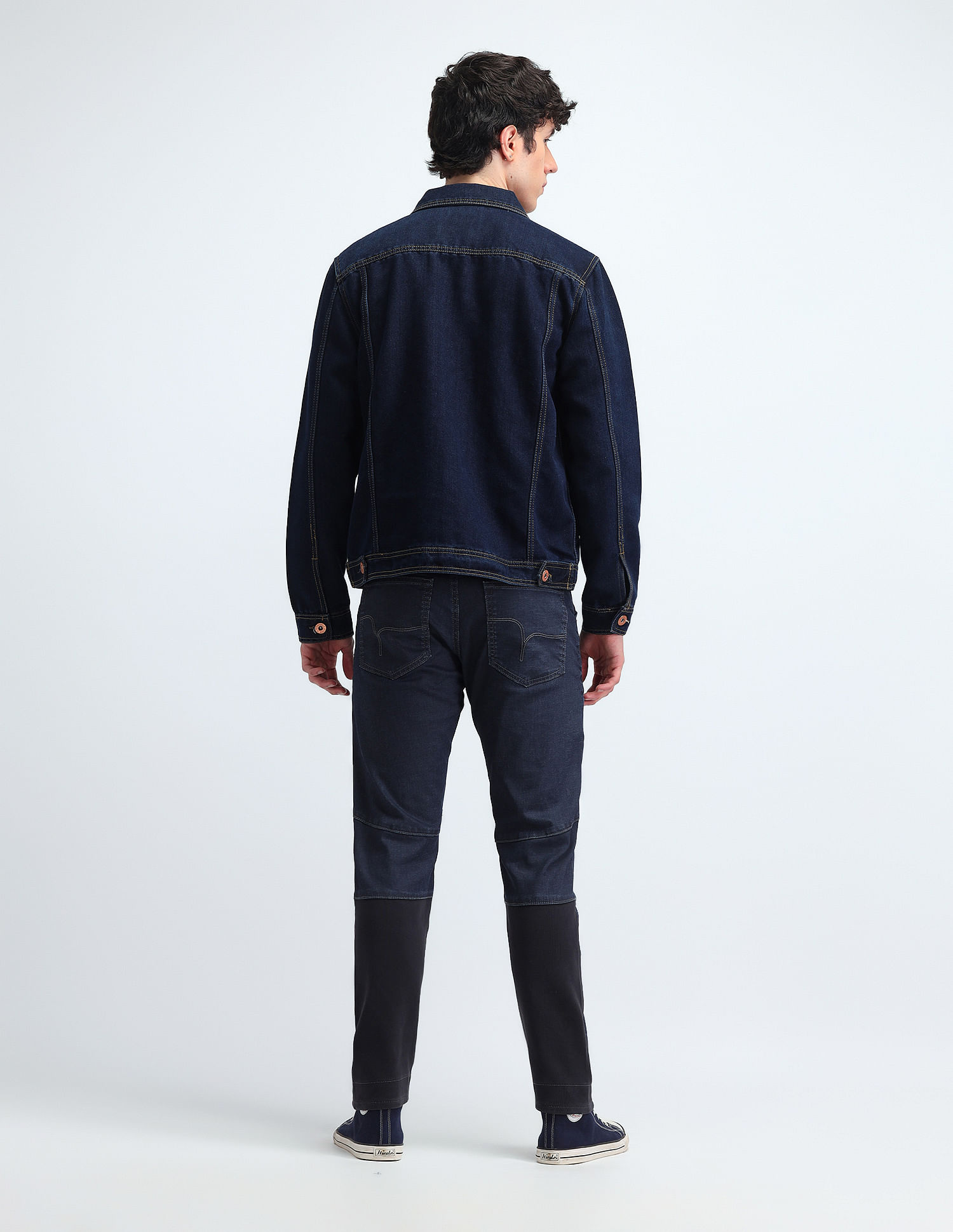 Flying Machine Slash Slim Tapered Fit Blue Jeans