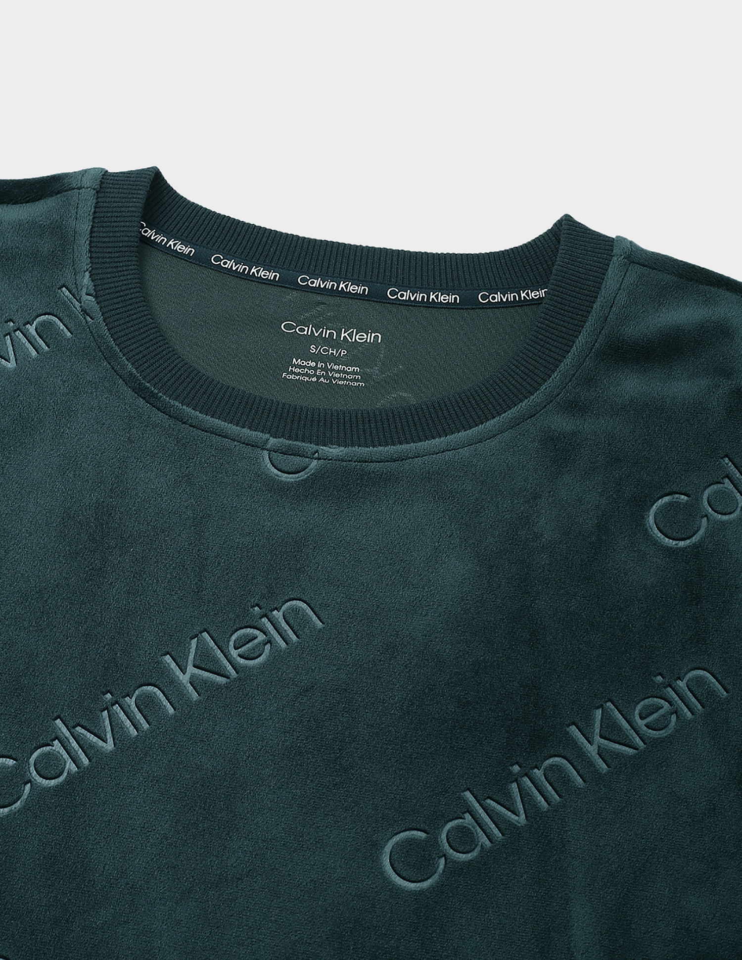Calvin Klein Monogram Print Crew Neck Sweatshirt