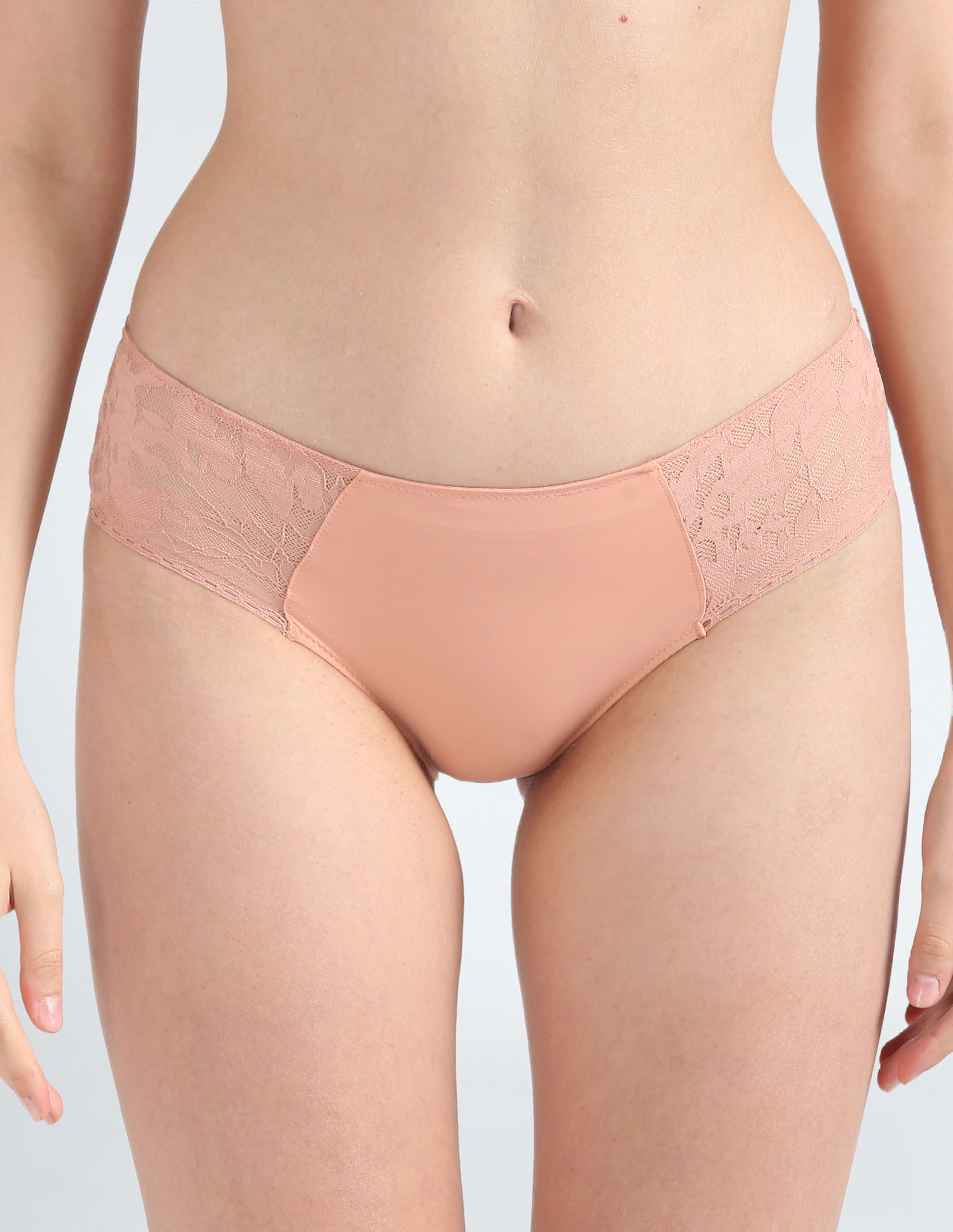 Buy Calvin Klein High Waisted Thong Briefs In Pink