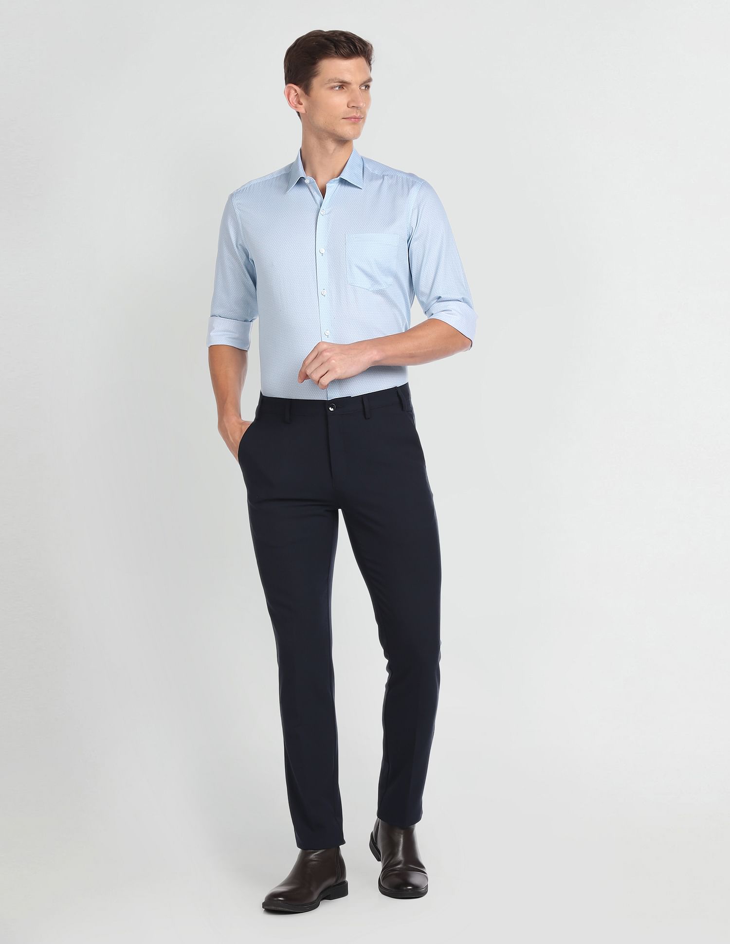 Arrow Cotton Manhattan Slim Fit Shirt