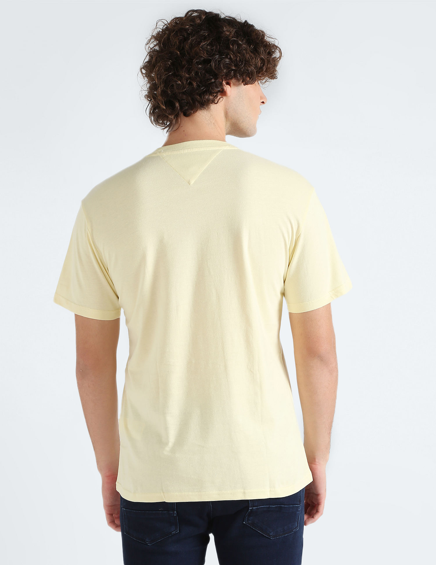 Tommy Hilfiger Classic Linear Logo Ribbed Neck T-Shirt