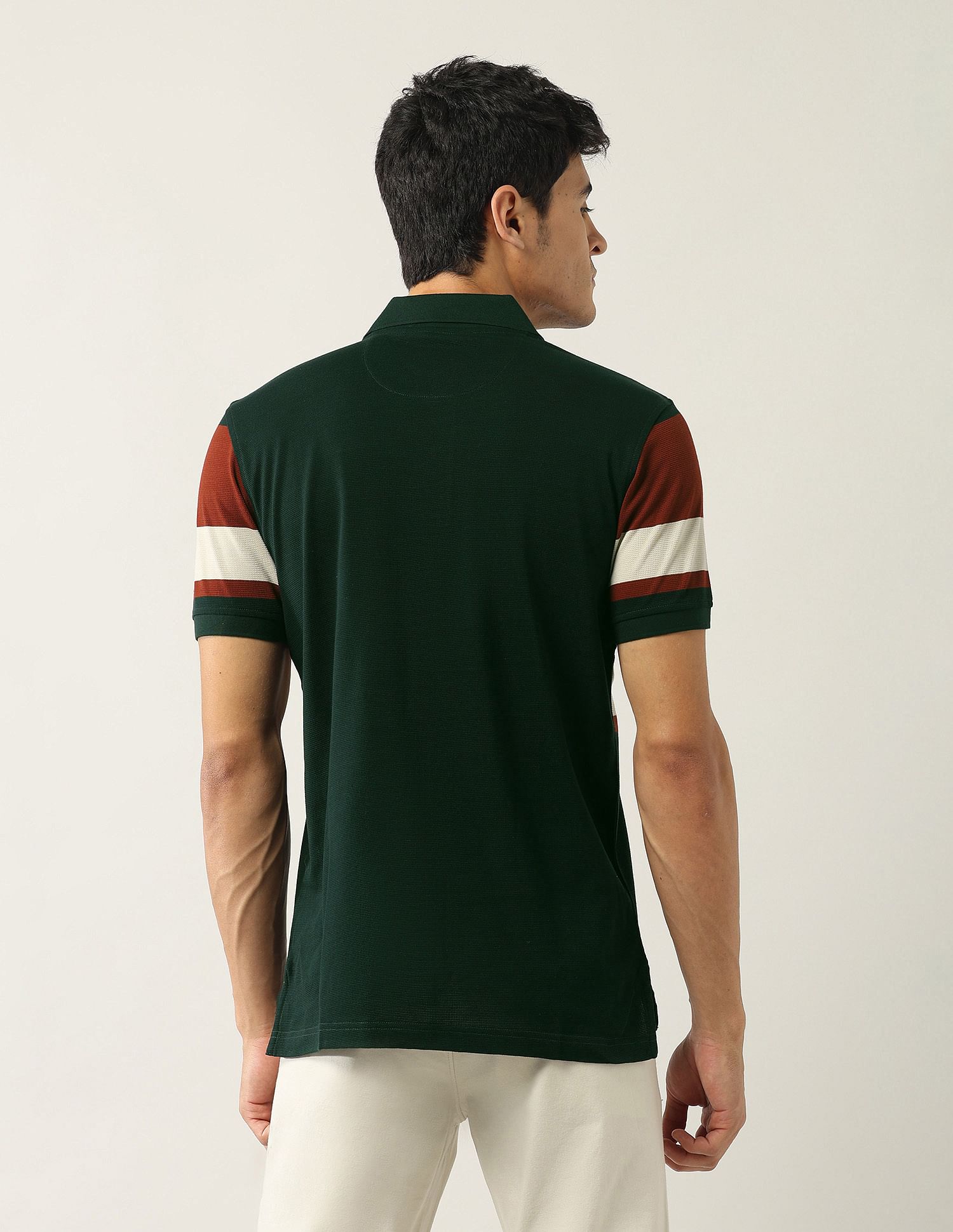 Arrow Sport Colourblocked Regular Fit Polo Shirt