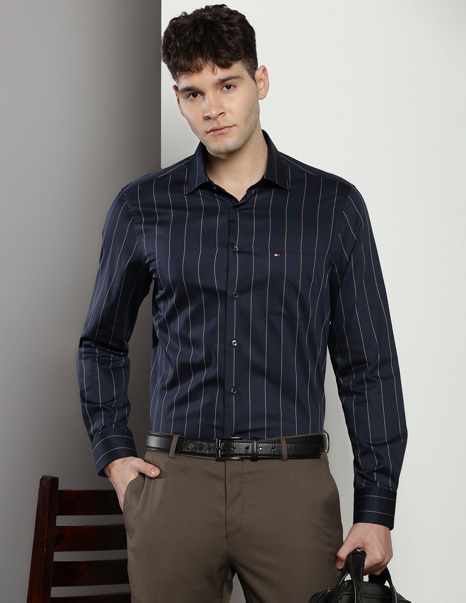 Tommy Hilfiger Vertical Stripe Dobby Shirt
