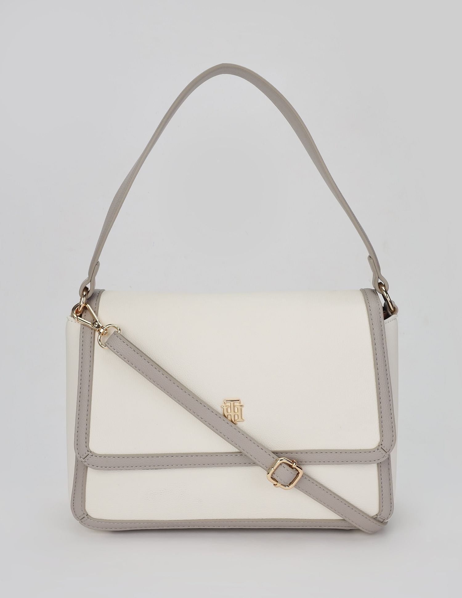 Tommy Hilfiger Solid Brown Pu Sling Bag